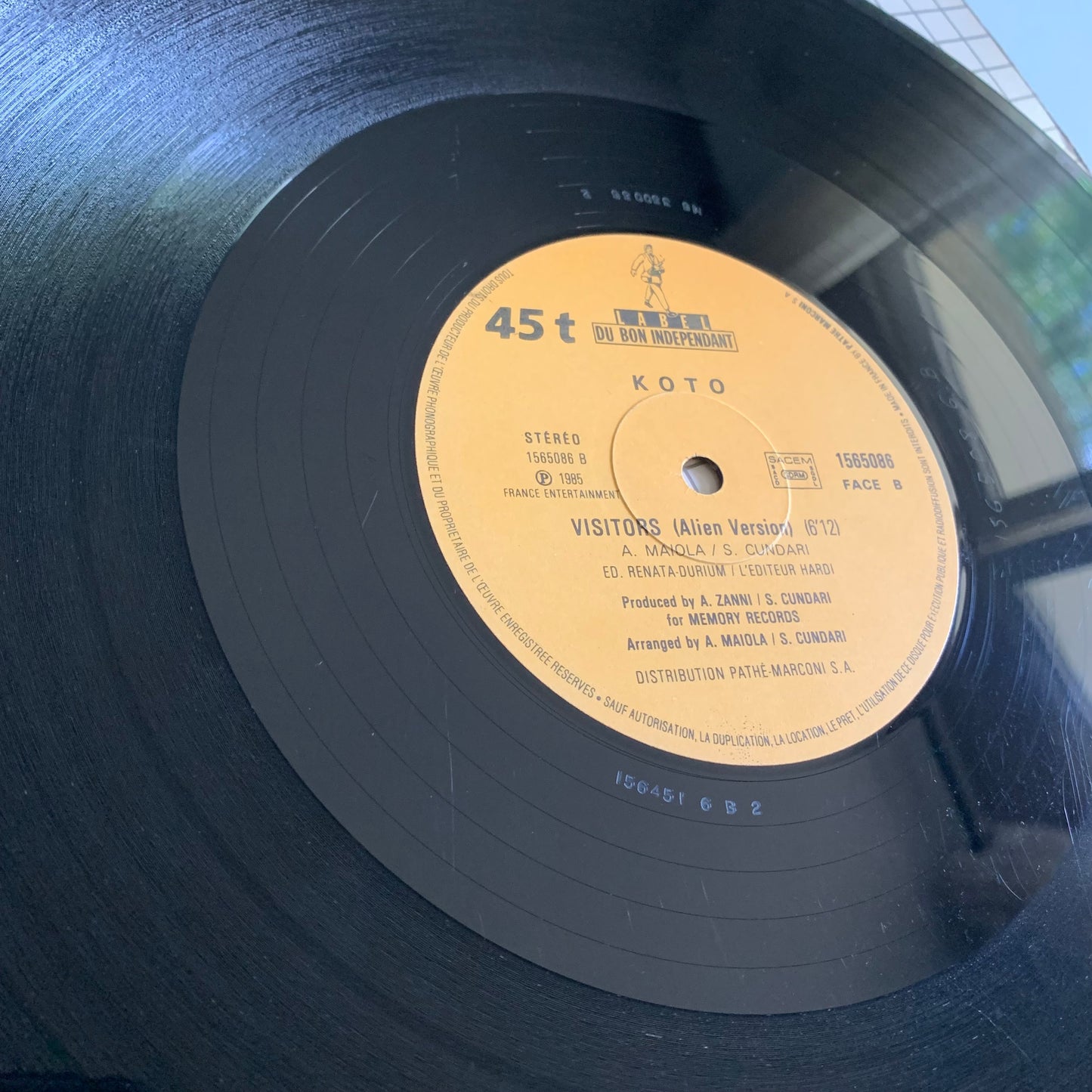 Koto - Visitors - New Version’ 86 - Maxi Single 1985 Occasion