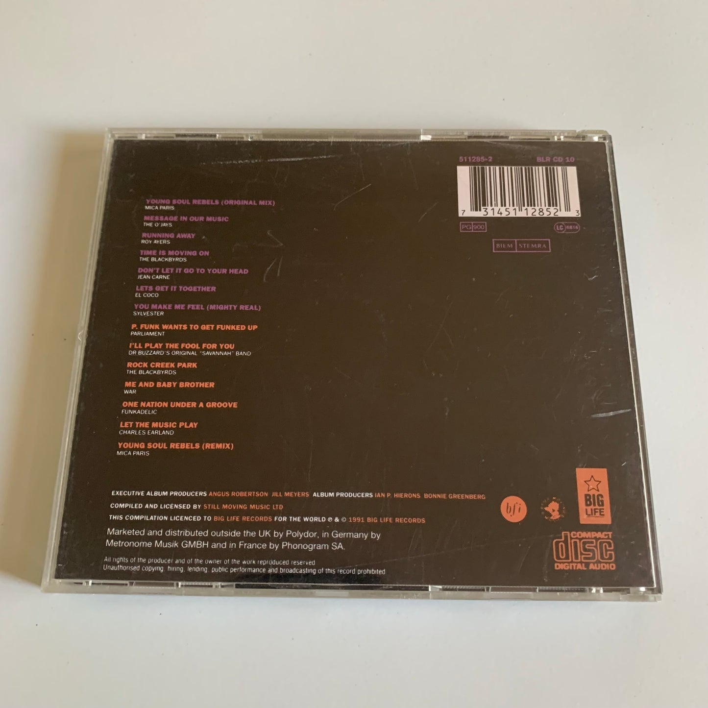 CD - Variétés Compilation - Young Soul Rebels - 1991 Occasion