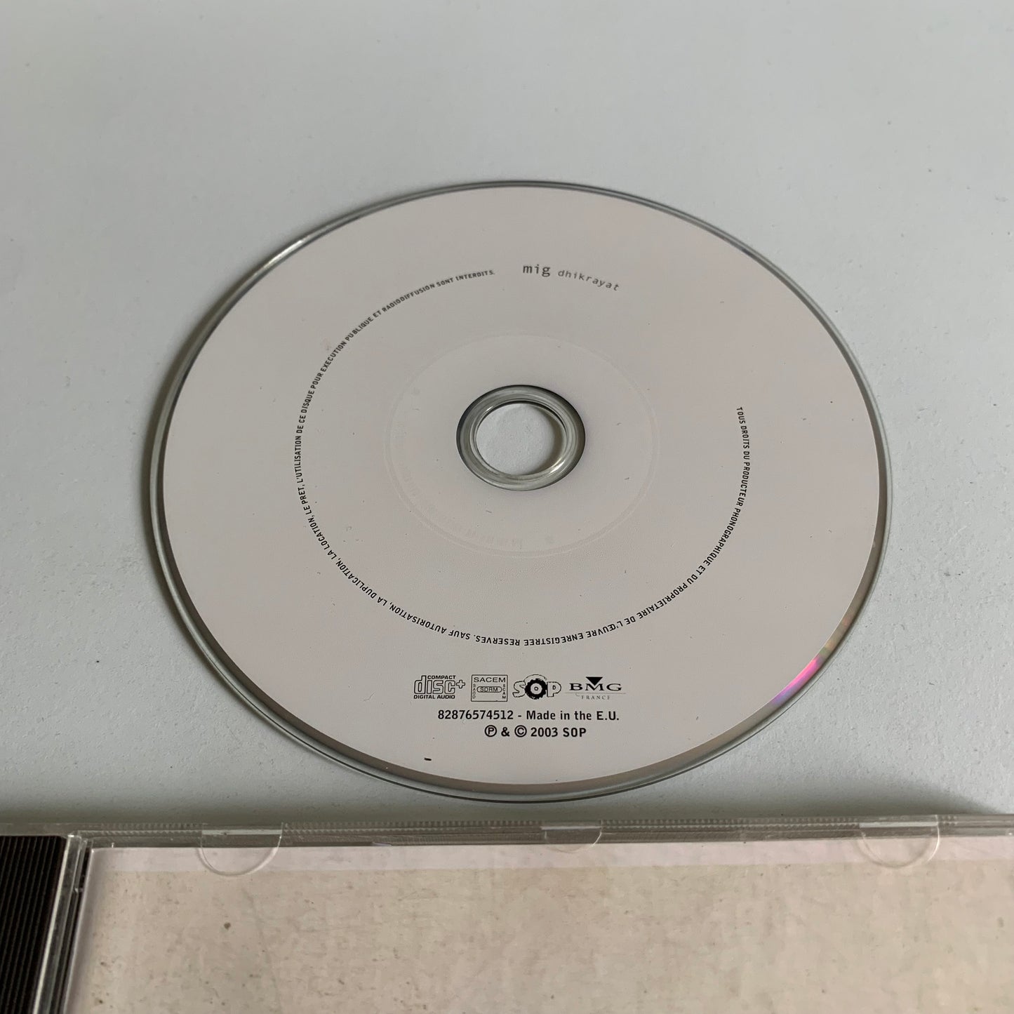 CD - MIG - Dhikrayat - 2004 Occasion