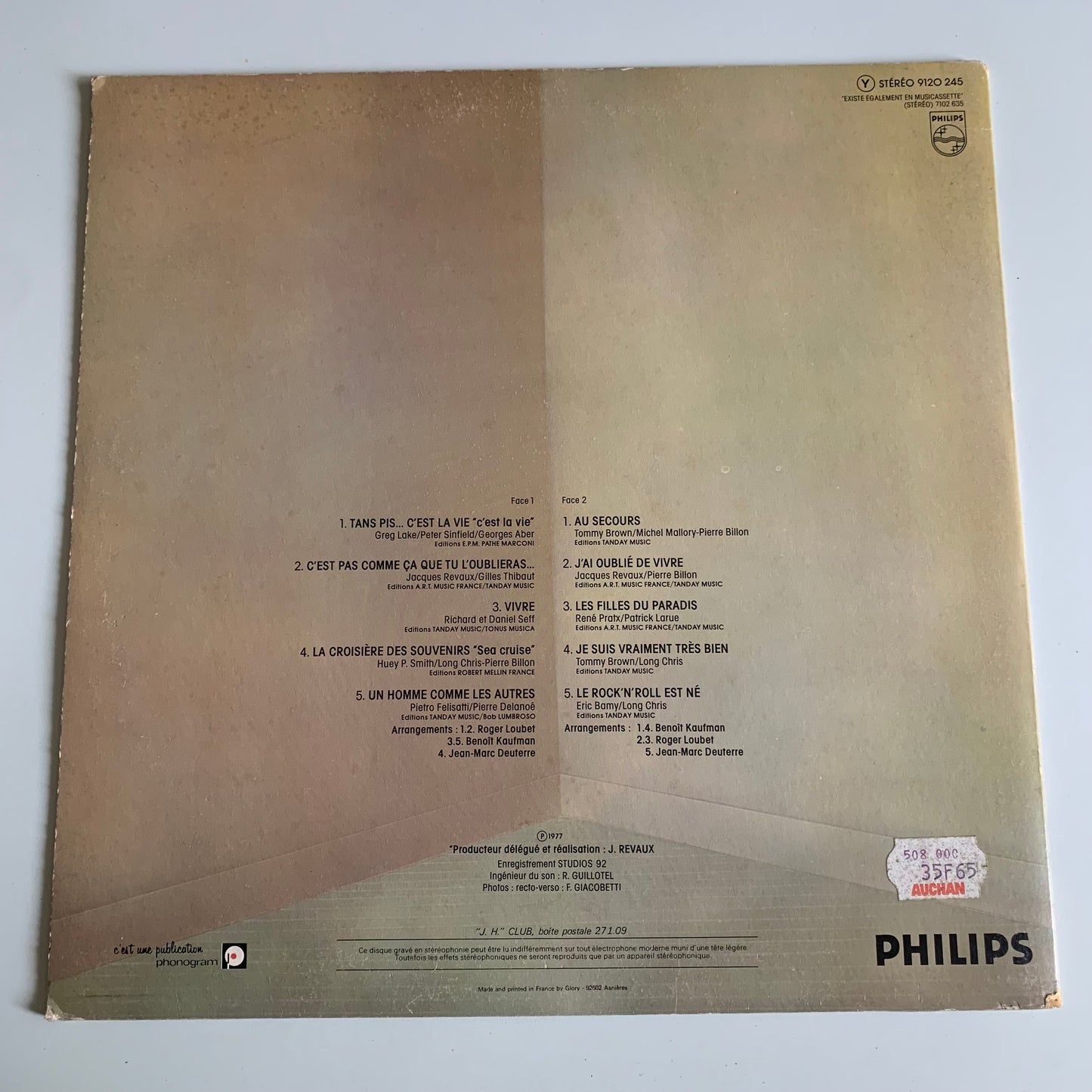 Johnny Hallyday - C'est La Vie - LP 1977 Occasion
