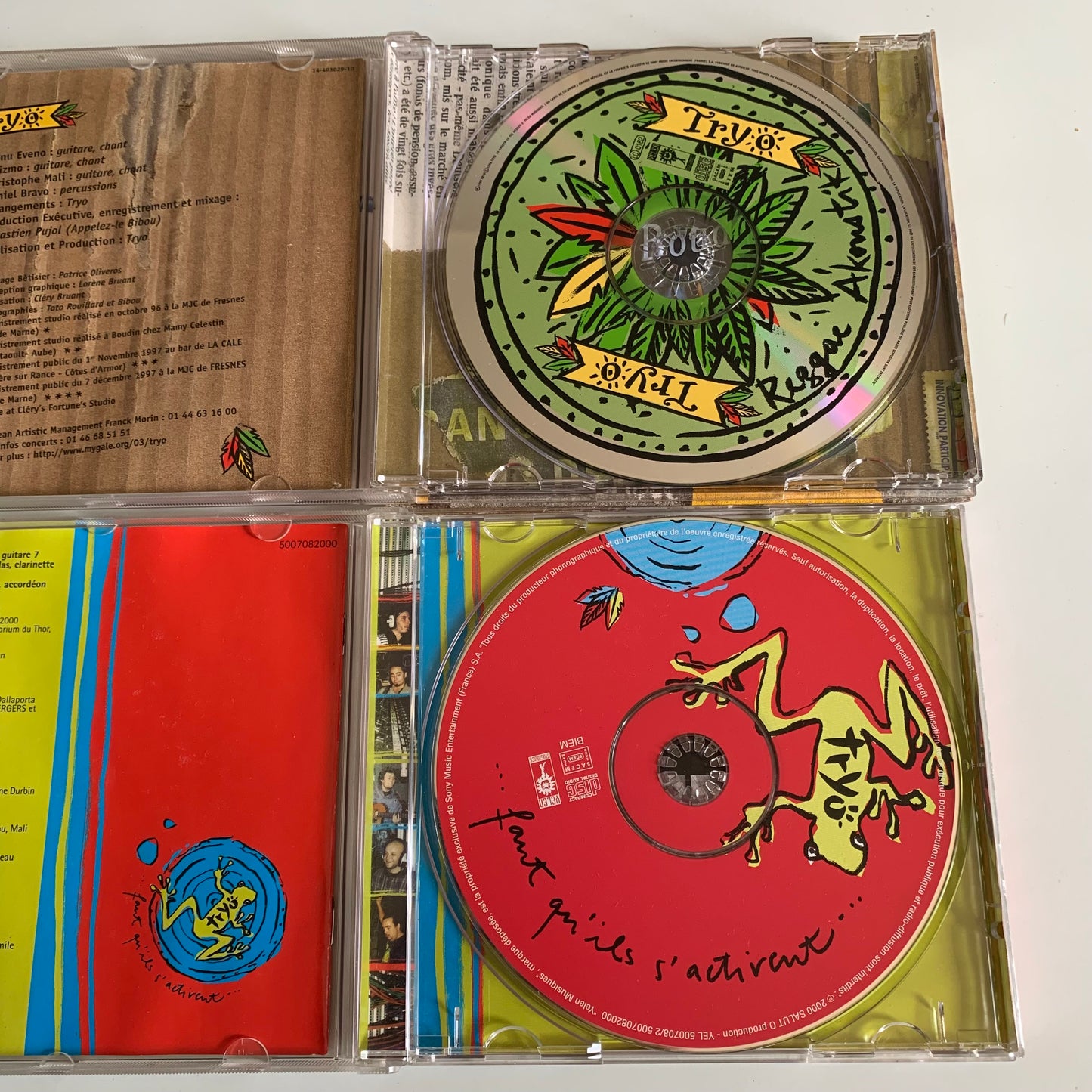 Lot 4 albums Tryo - Grain De Sable - Faut Qu'ils S'Activent - Mamagubida - De Bouches A Oreilles