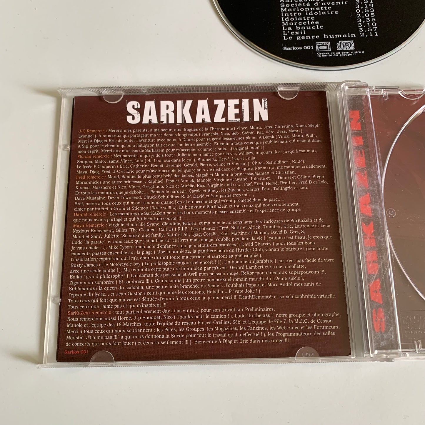 CD - Sarkazein - Préliminaires - 2003 Occasion