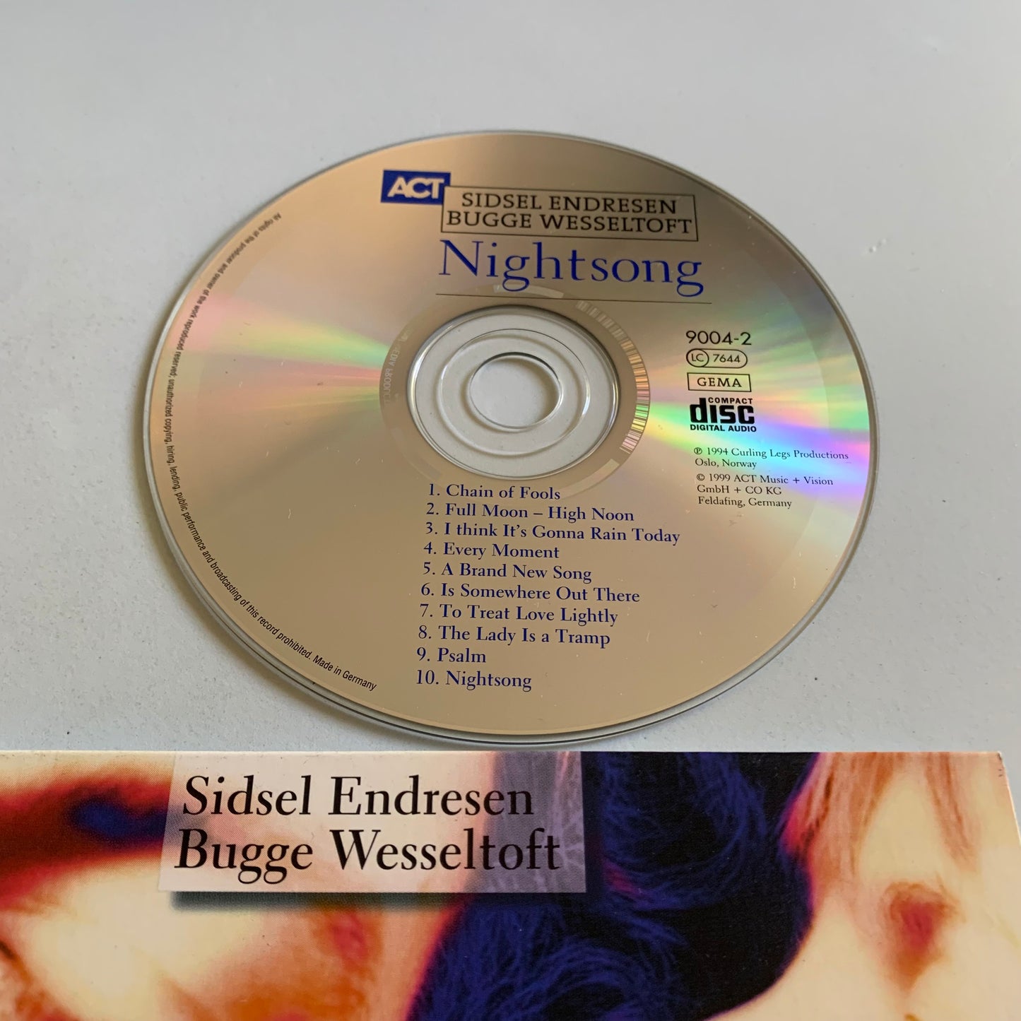 CD - Sidsel Endresen - Bugge Wesseltoft - 1999 Occasion