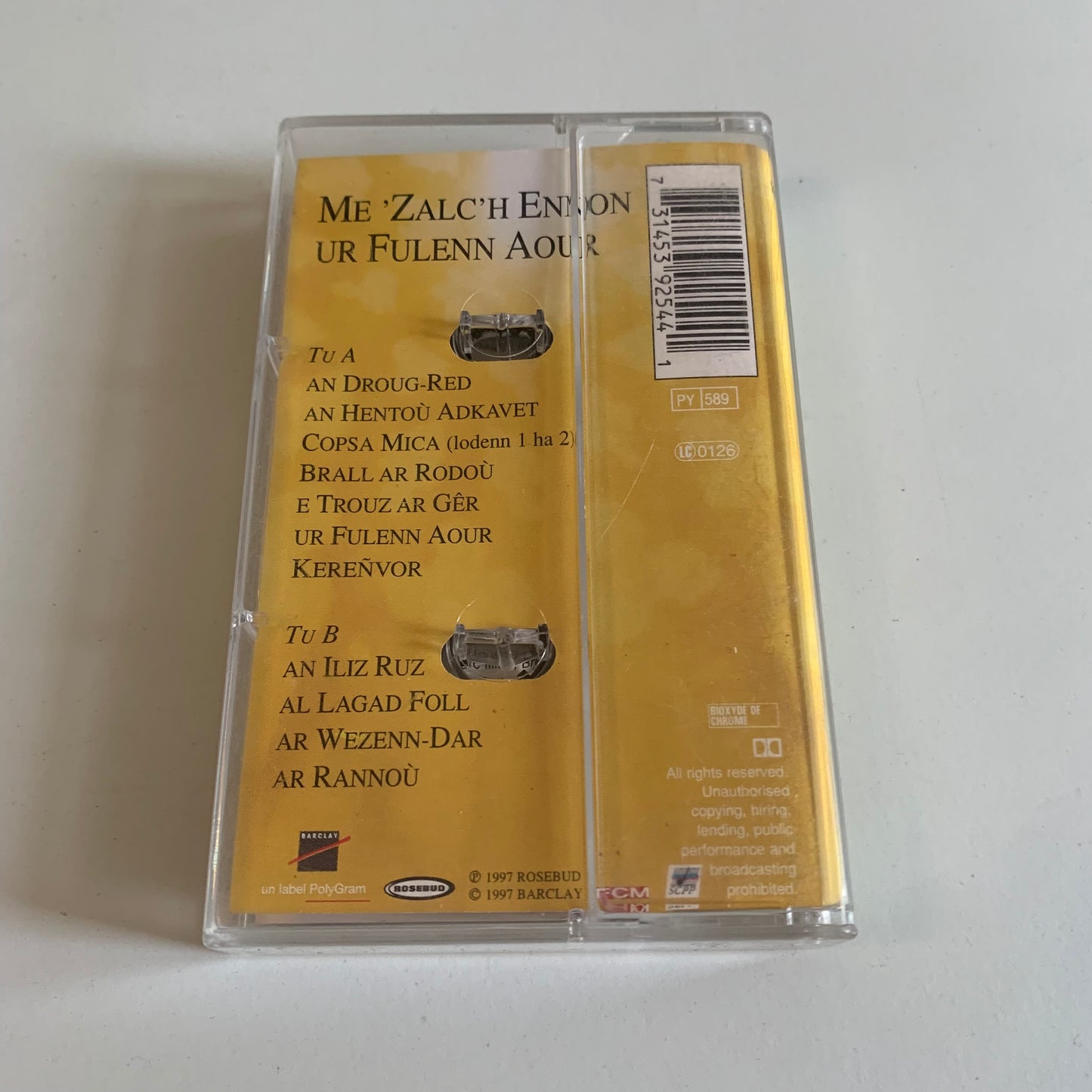 Denez Prigent - Me Zalc’h Ennon Ur Fulenn Aour - 1997 Occasion