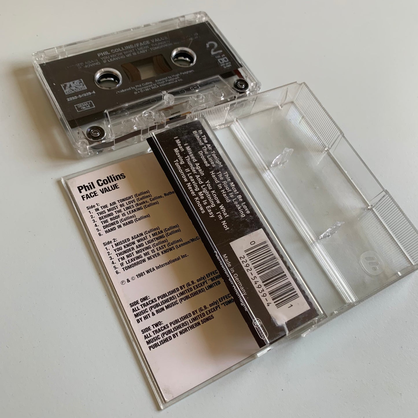 Phil Collins - Face Value 1981 Occasion