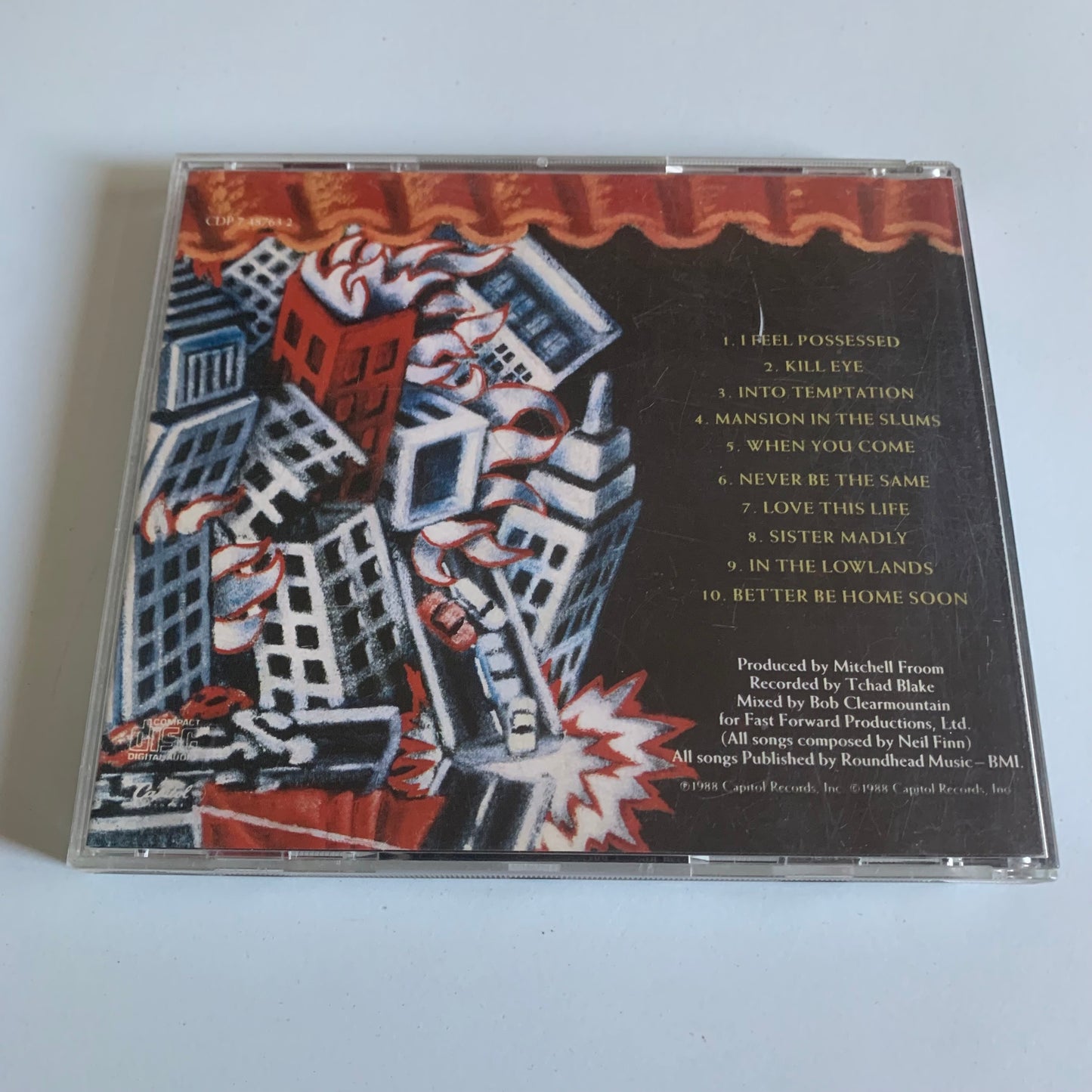 CD - Crowded House - Temple Of Low Men - 1988 Occasion
