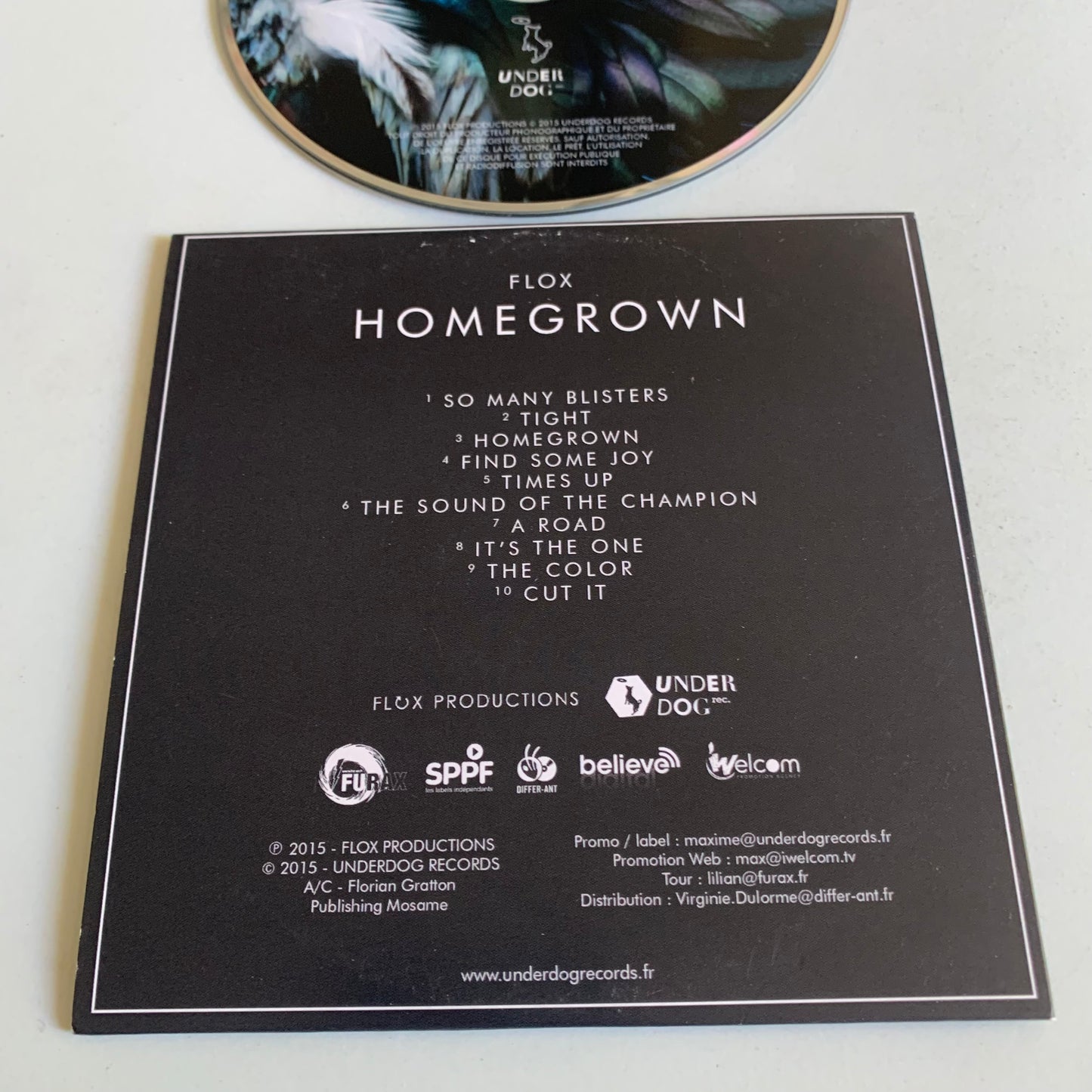 CD - Flox - Homegrown - Single Promo 2015 - Occasion