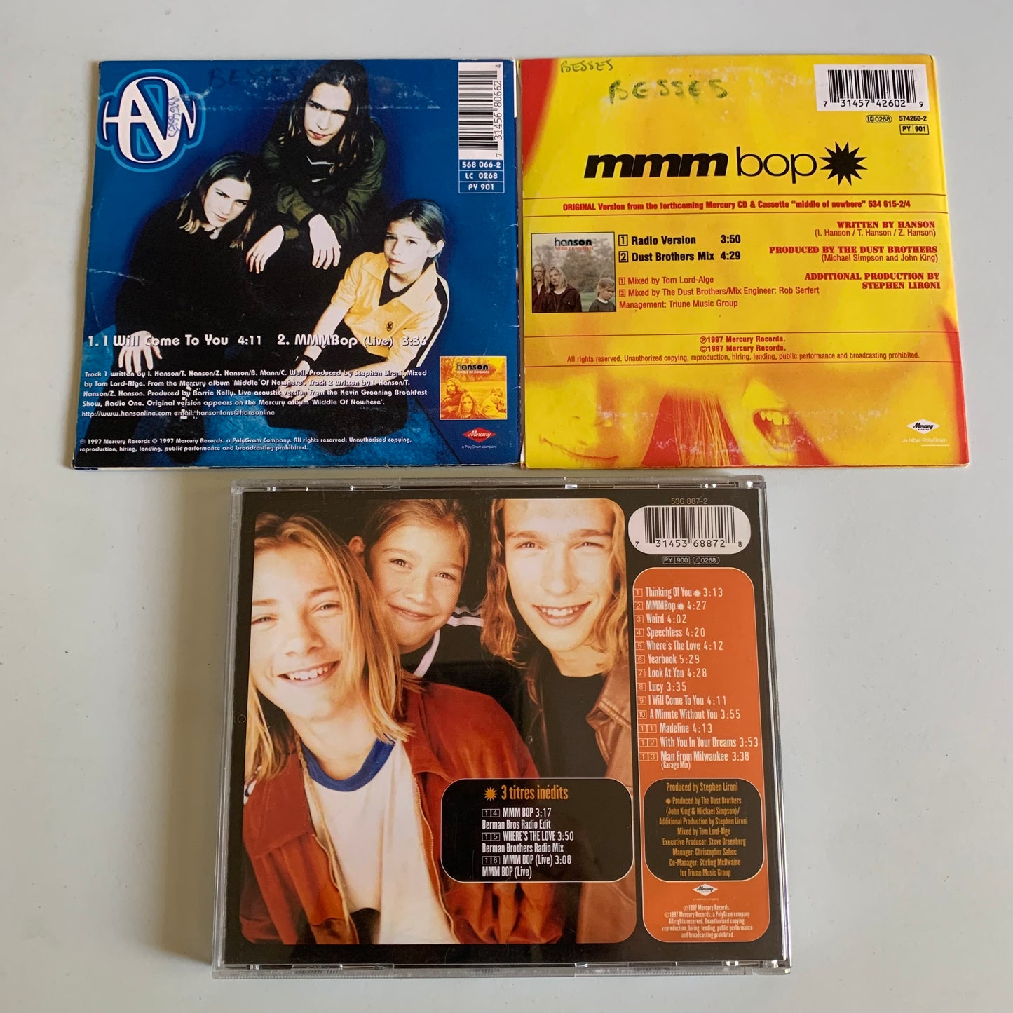 CD - Hanson - Middle Of Nowhere - Mmm Bop - I Will Come To You - Occasion