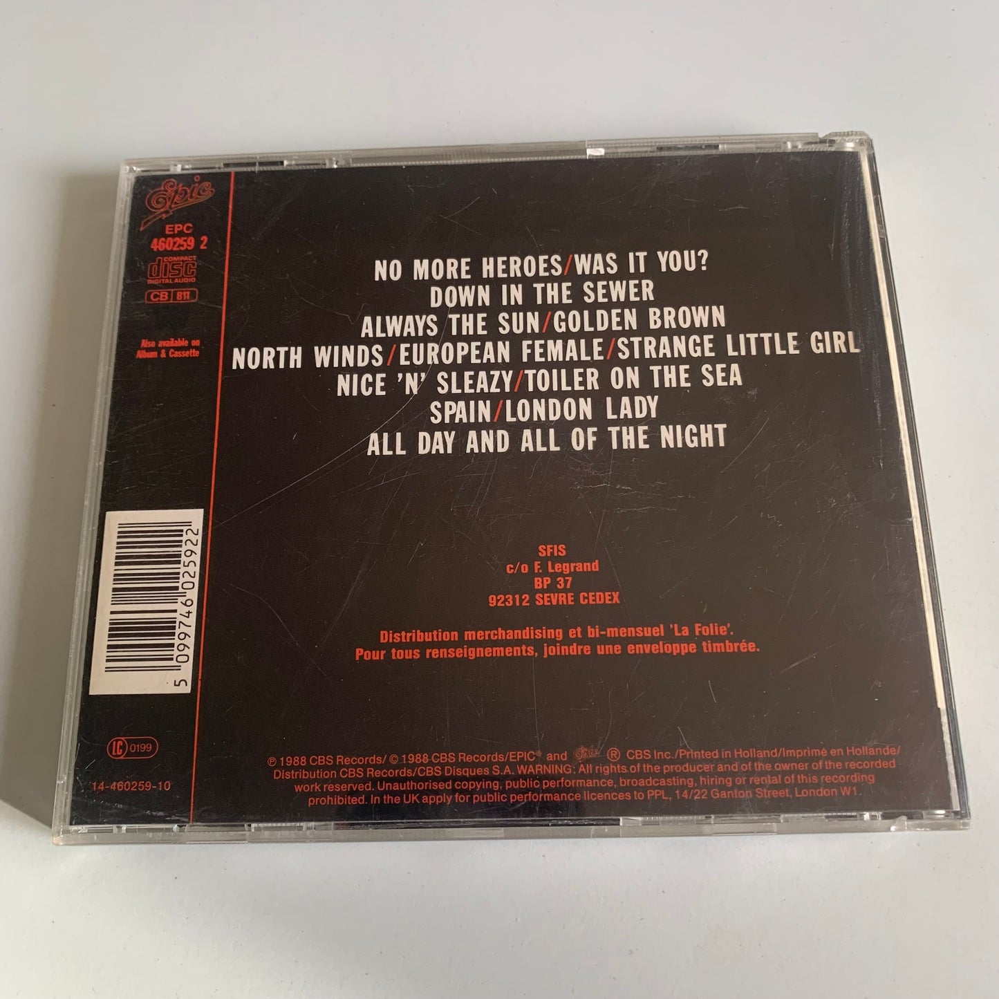 The Stranglers - All Live And All Of The Night - 1988 Occasion