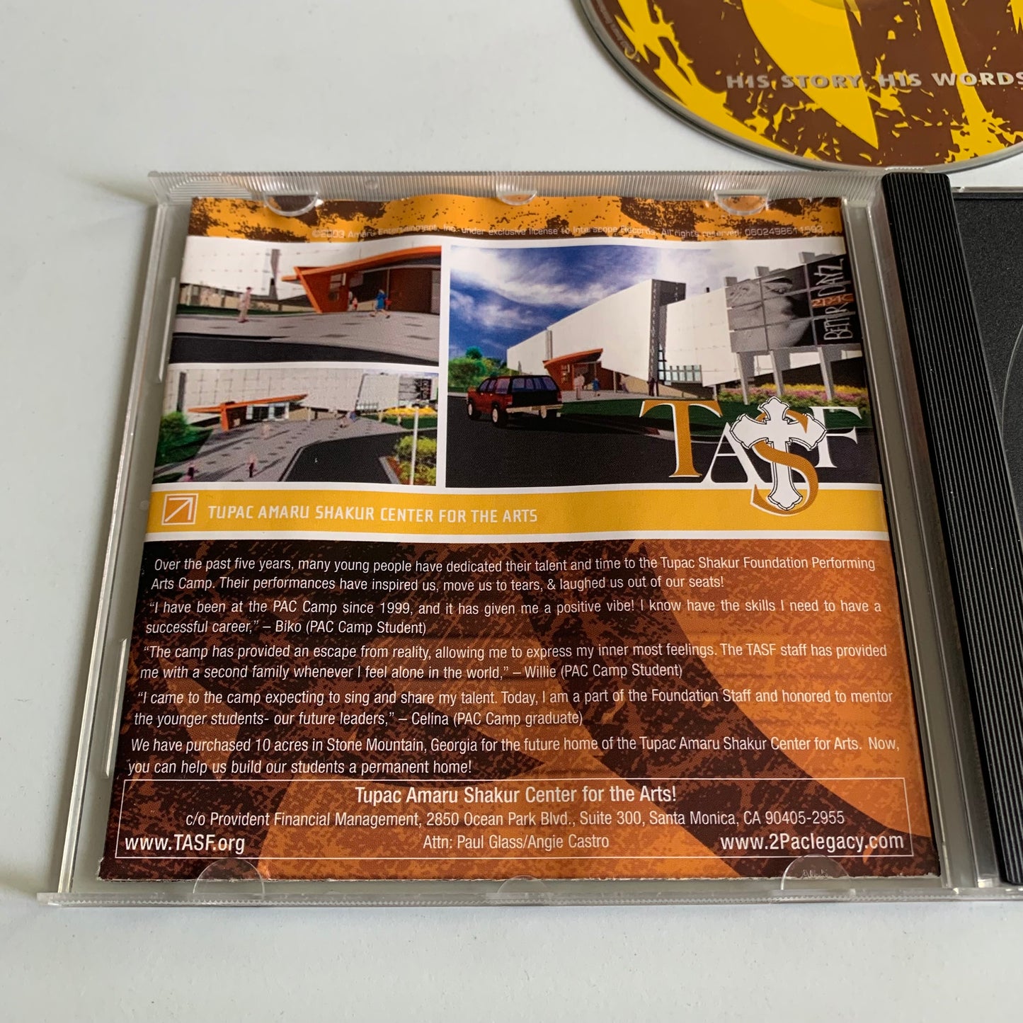 Tupac - Resurrection - BO film - 2003 Occasion