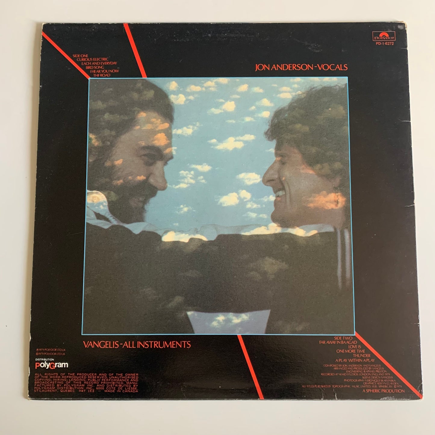 Jon And Vangelis - Short Stories - LP 1980 Occasion