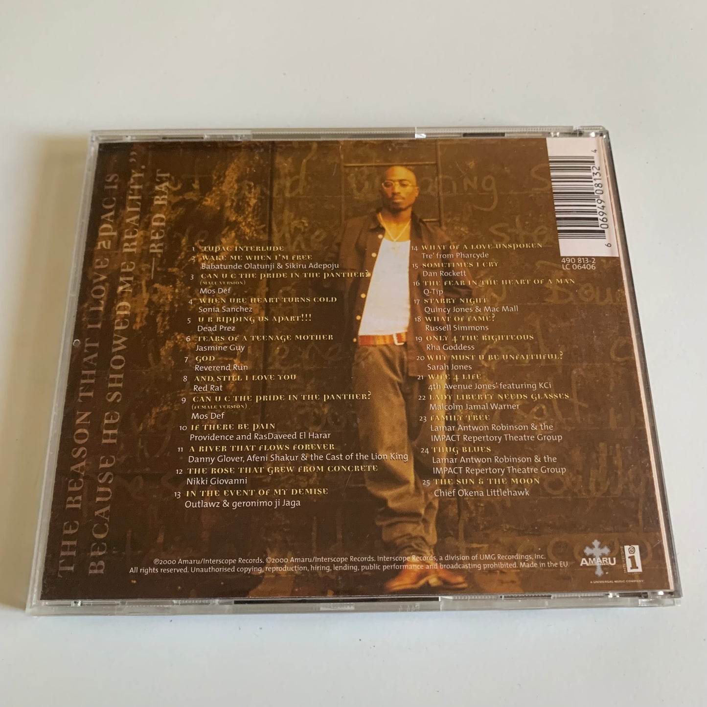 CD - 2 Pac - Tupac Shakur - The Rose That Grew From Concrete Vol. 1 - 2000 Occasion