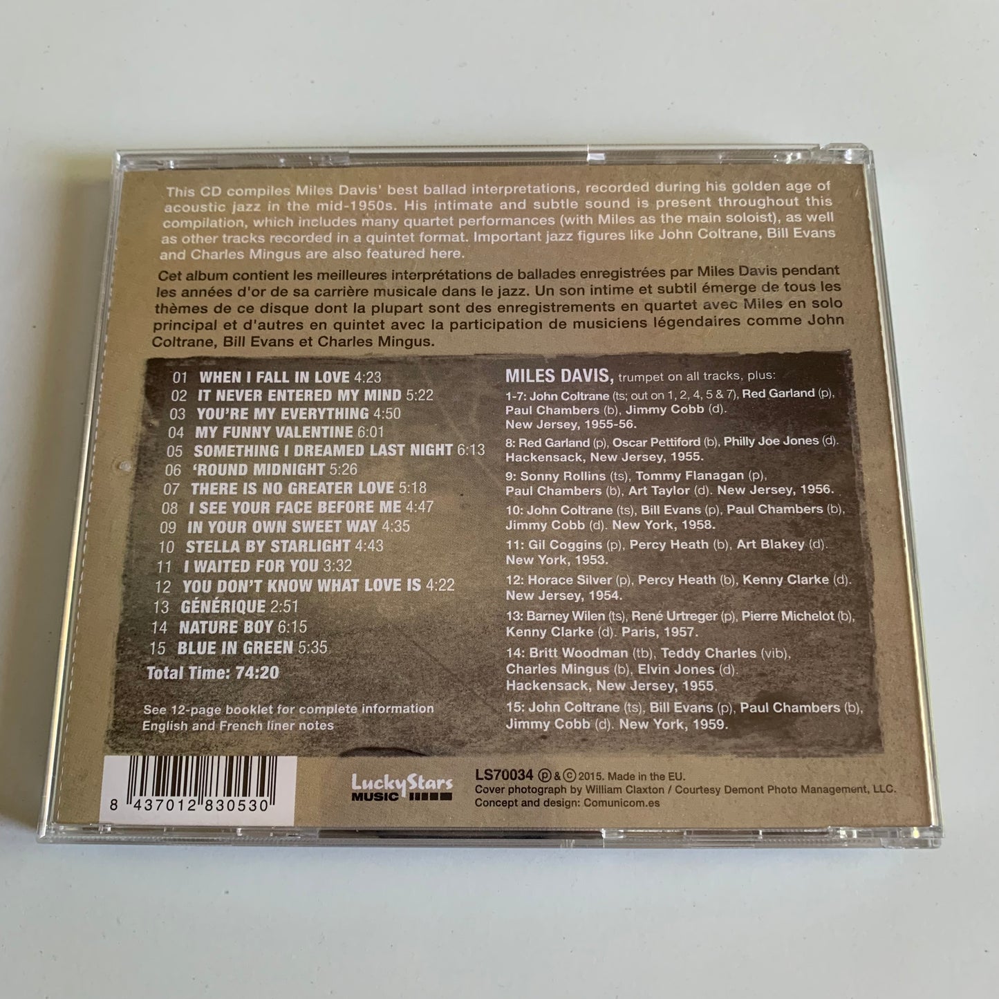 Miles Davis - Ballads - 2015 Occasion