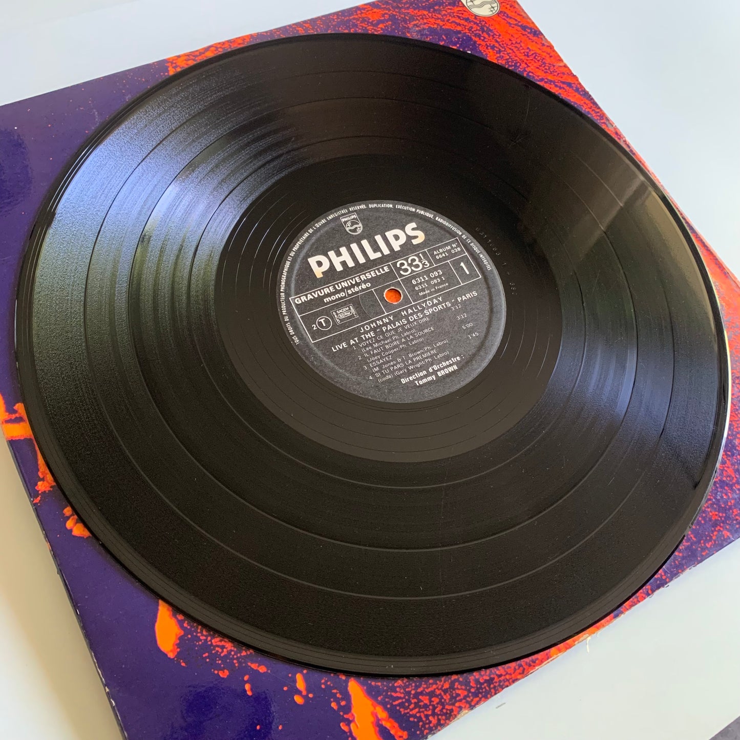 Johnny Hallyday - Live At The Palais Des Sports - Double LP 1971 Occasion