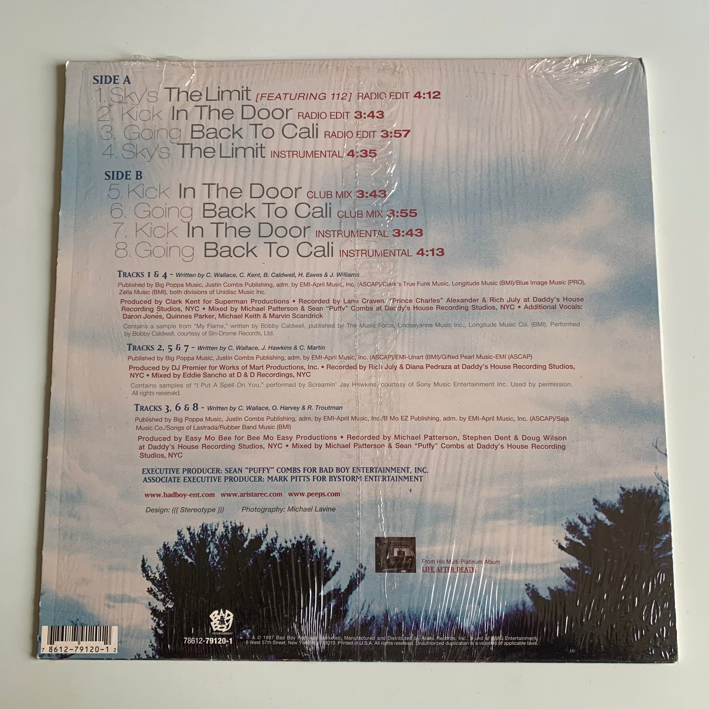 The Notorious B.I.G. - Sky's The Limit / Going Back To Cali / Kick In The Door - Single 1997