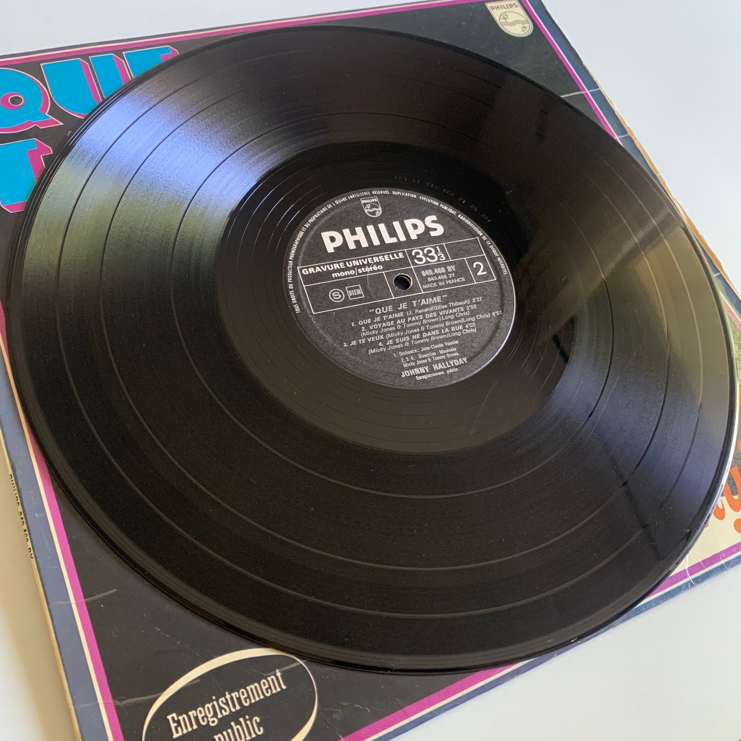Johnny Hallyday - Que Je T'aime - LP 1969/1970 Occasion