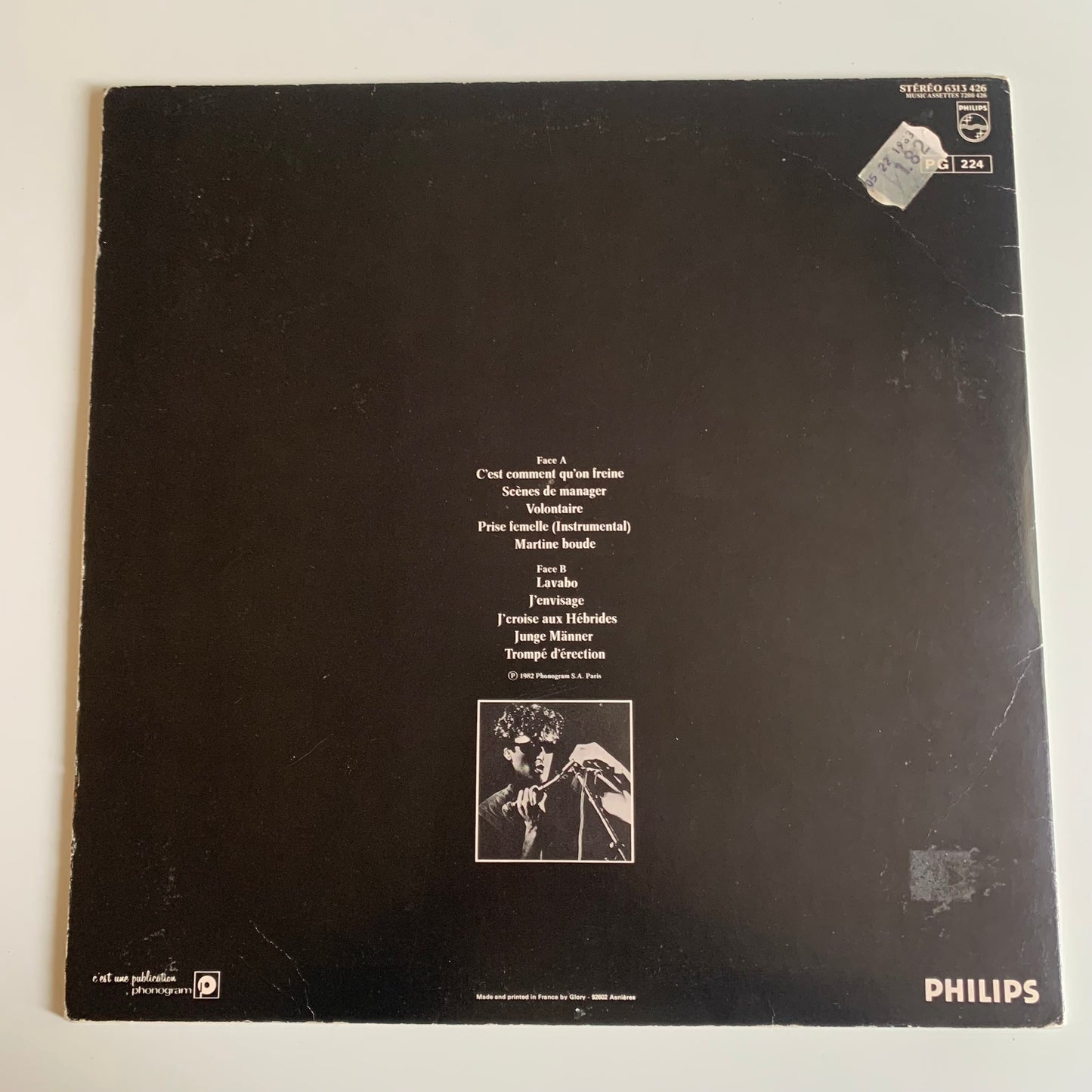 Alain Bashung - Play Blessures - LP 1982 Occasion