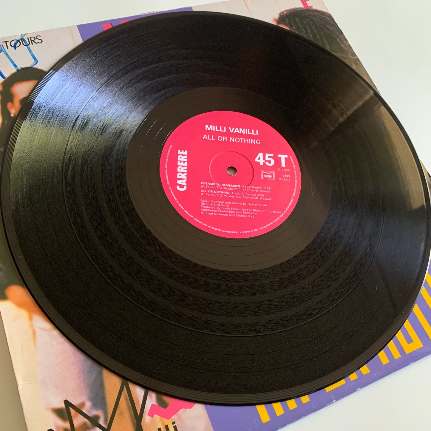 Milli Vanilli - All Or Nothing - Maxi 45t. 1990 Occasion