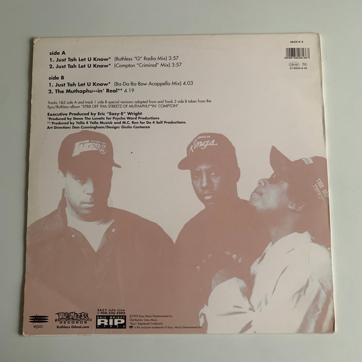 Eazy-E - Just Tah Let U Know - Single 1996