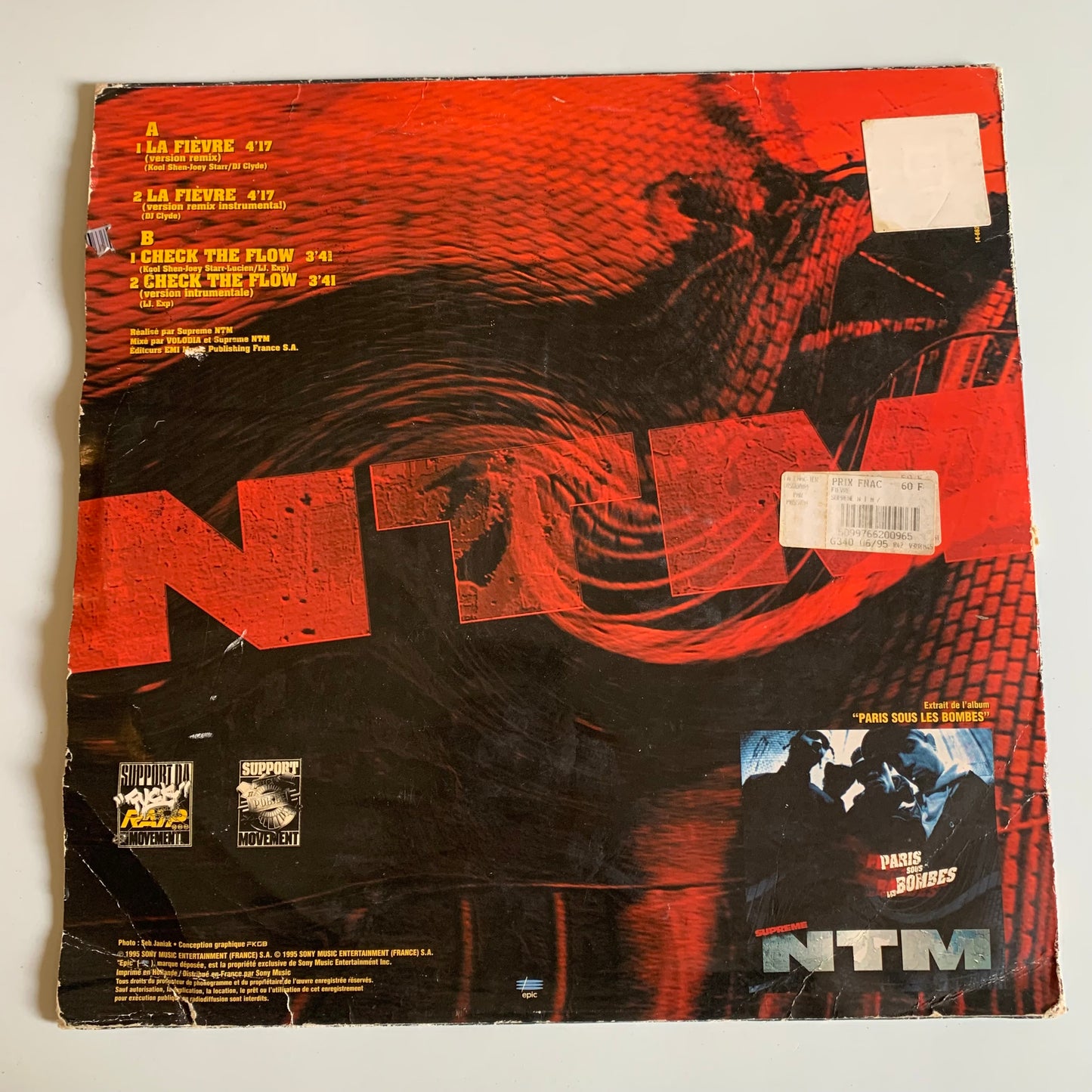 Suprême NTM - La Fièvre - Single 1995 Occasion