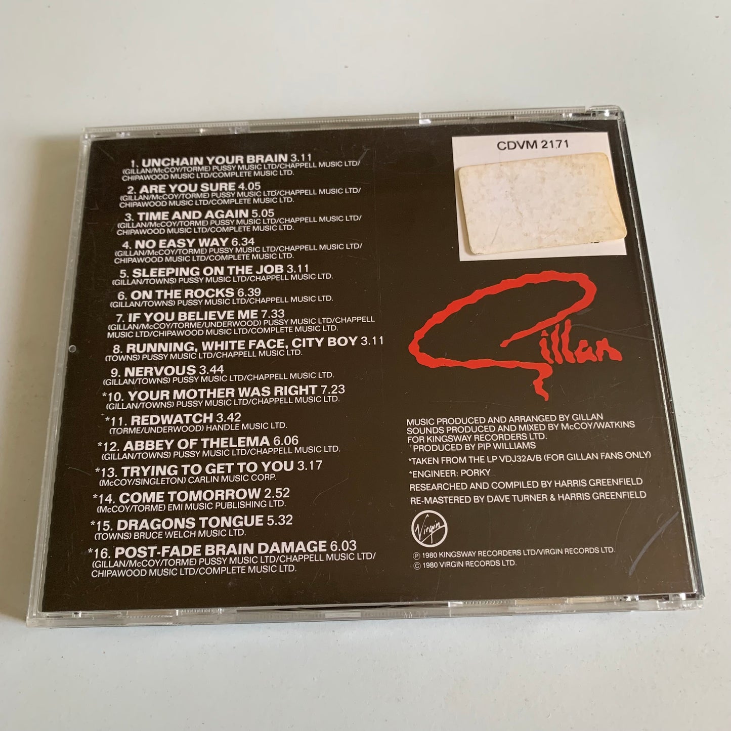 Gillan - Glory Road - 1989 Occasion