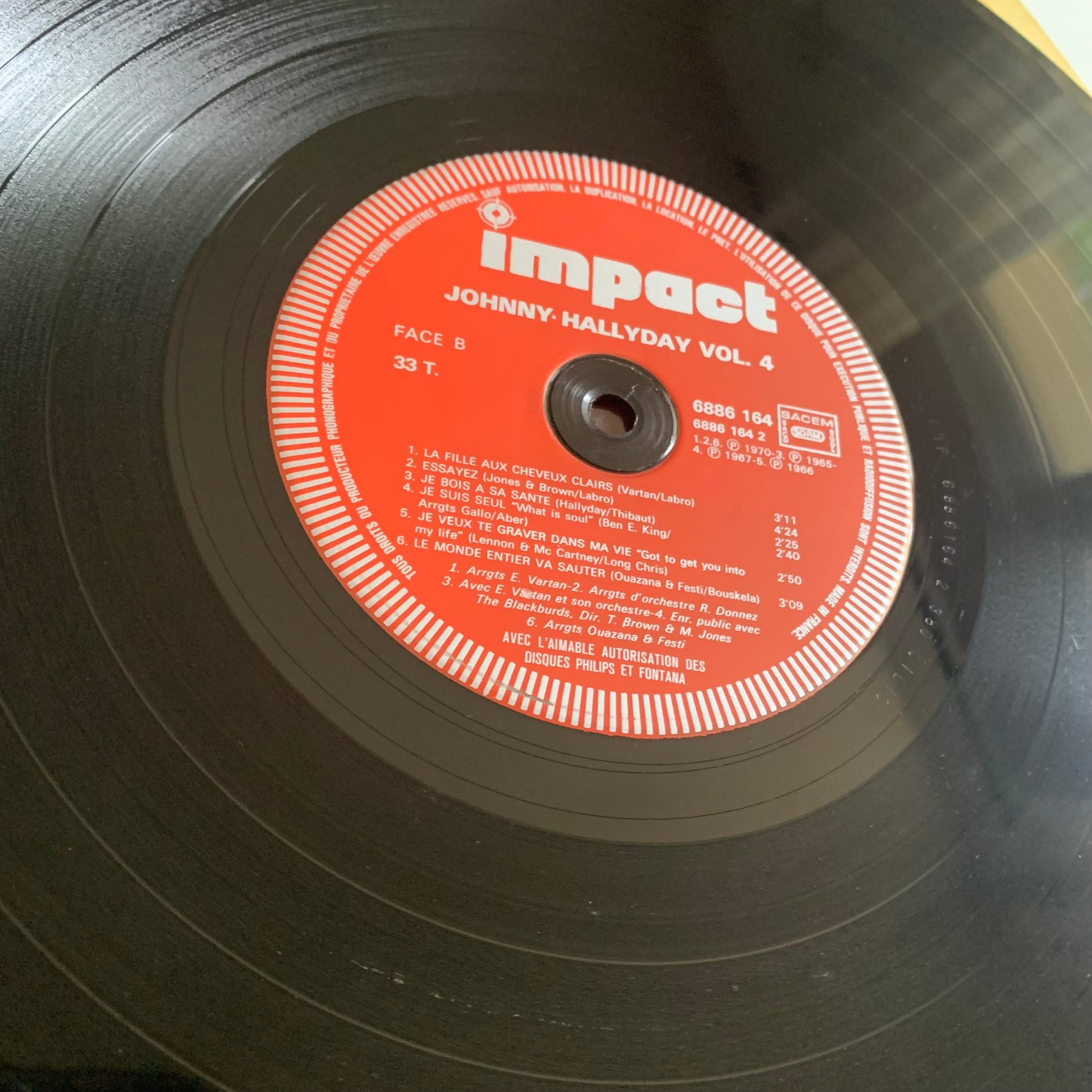 Johnny Hallyday - Volume 4 - LP 1977