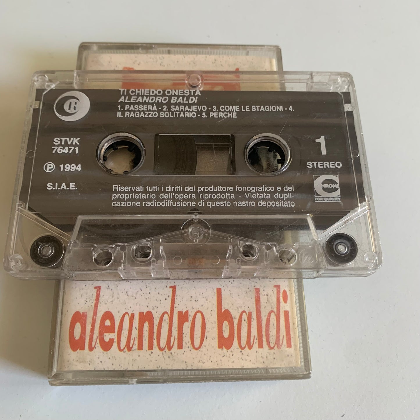 Aleandro Baldi - Ti Chiedo Onestà - 1994 Occasion