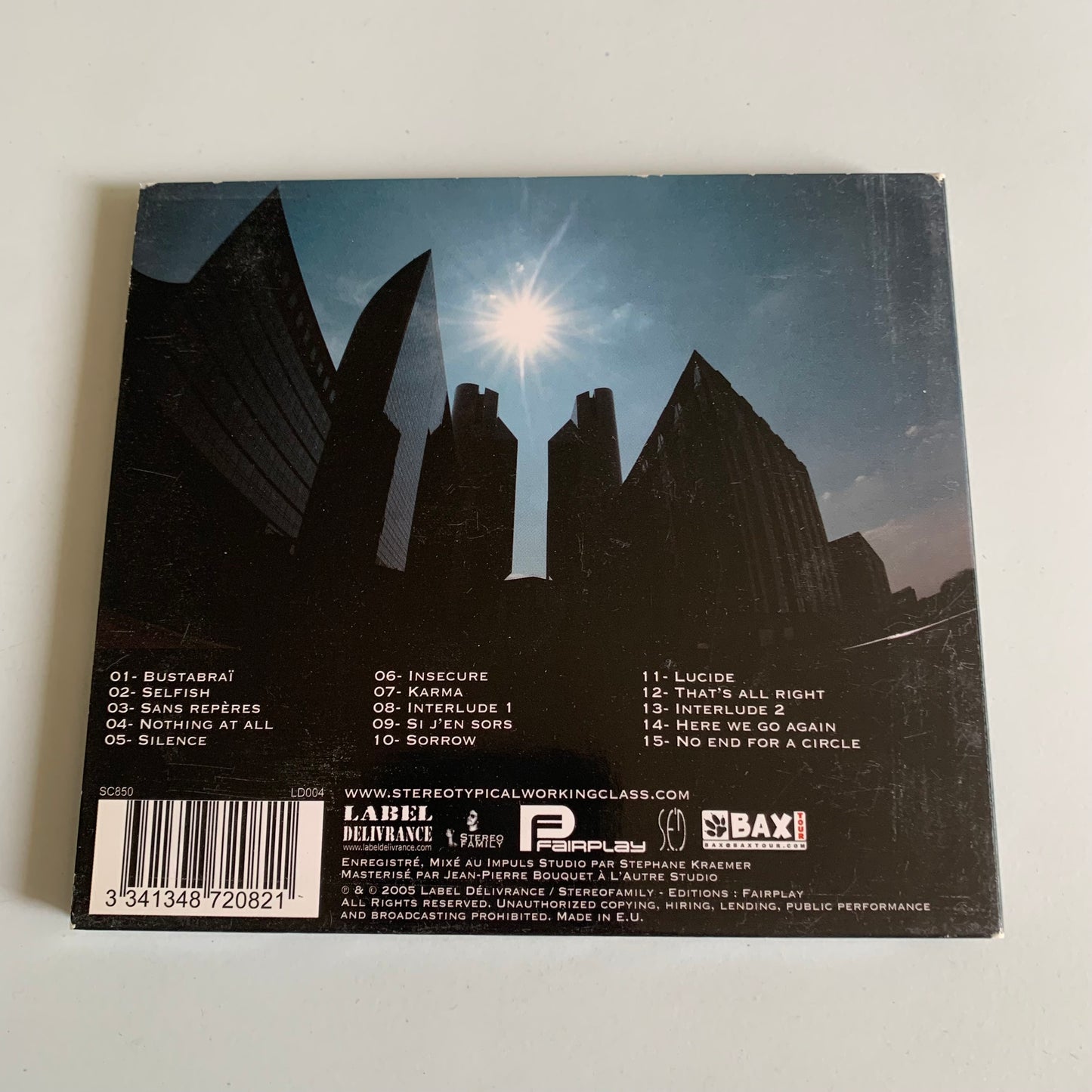 CD - Stereotypical Working Class - Sans Repères - 2005 Occasion