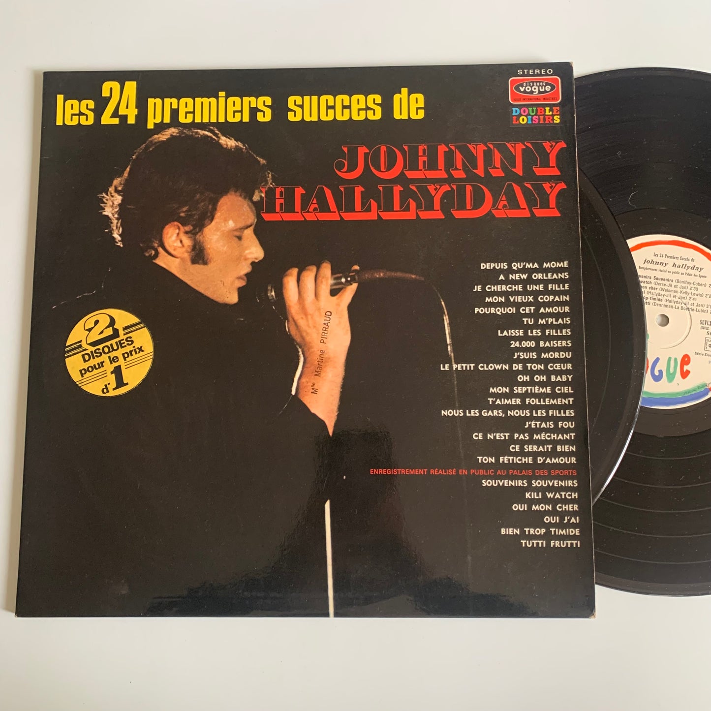 Johnny Hallyday - Les 24 Premiers Succès - Double LP 1971 Occasion