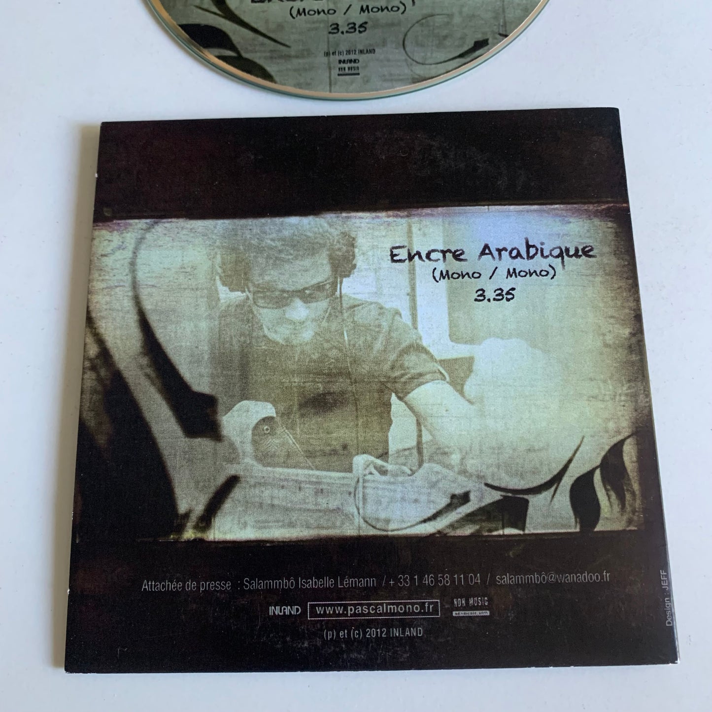 CD - Pascal Mono - Encre Arabique - Single 2012 Occasion