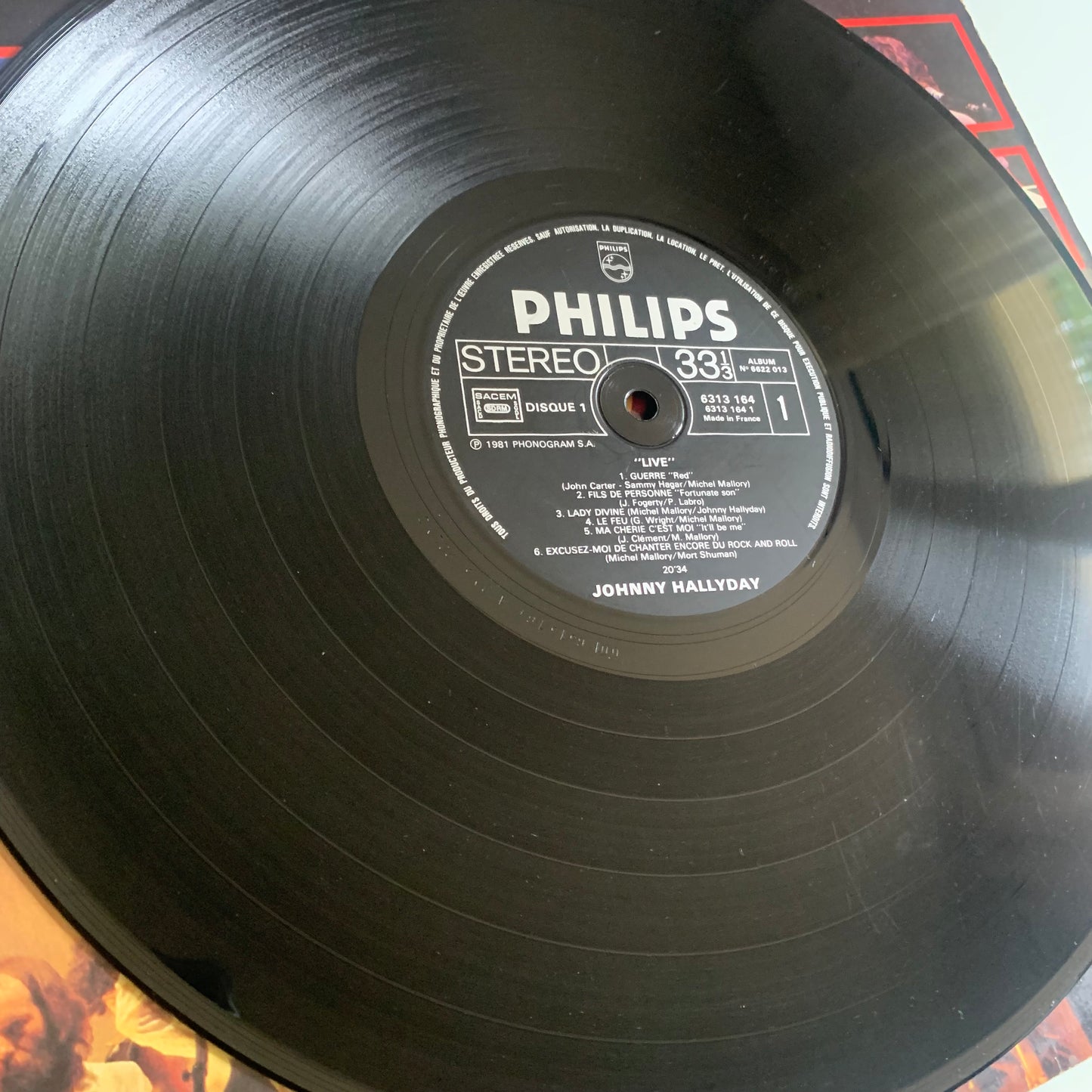 Johnny Hallyday - Live - Double LP 1981 Occasion