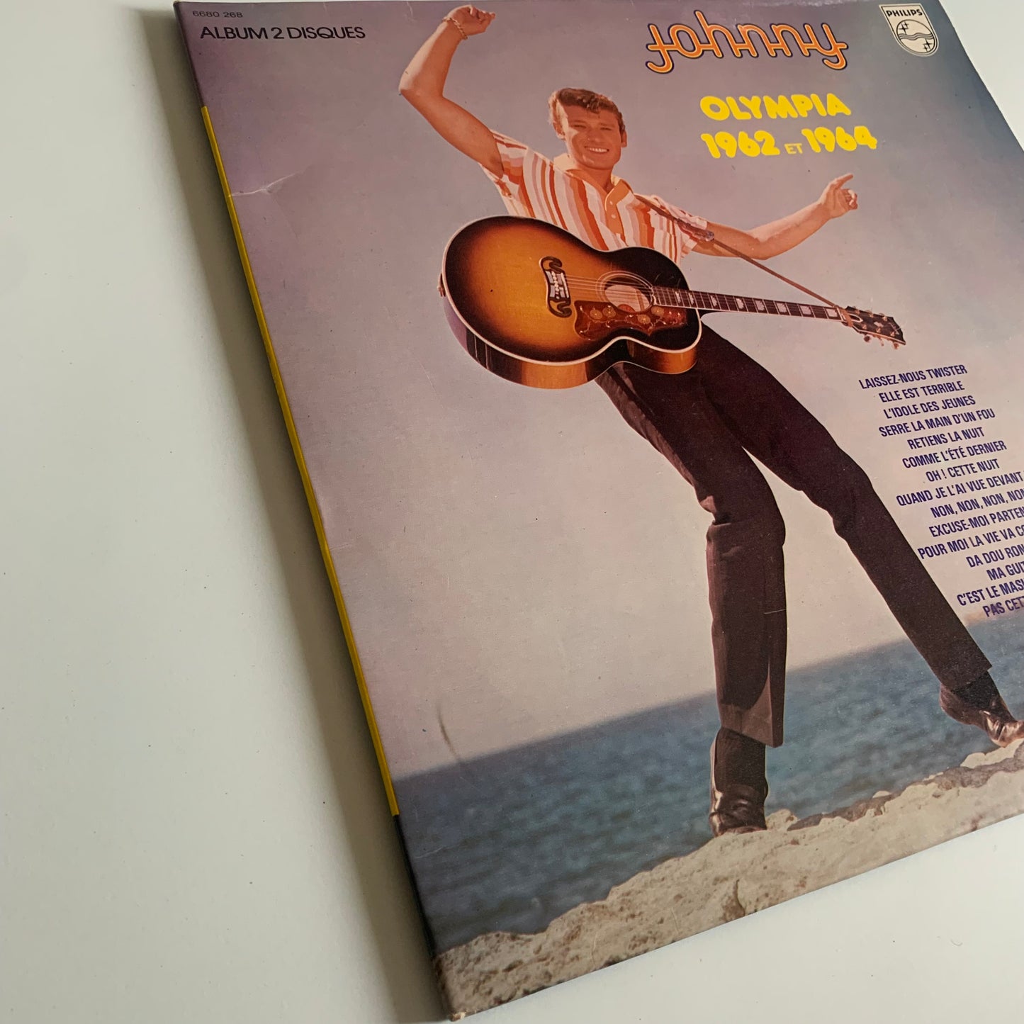 Johnny Hallyday - Olympia 1962 et 1964 - Double LP 1976 Occasion