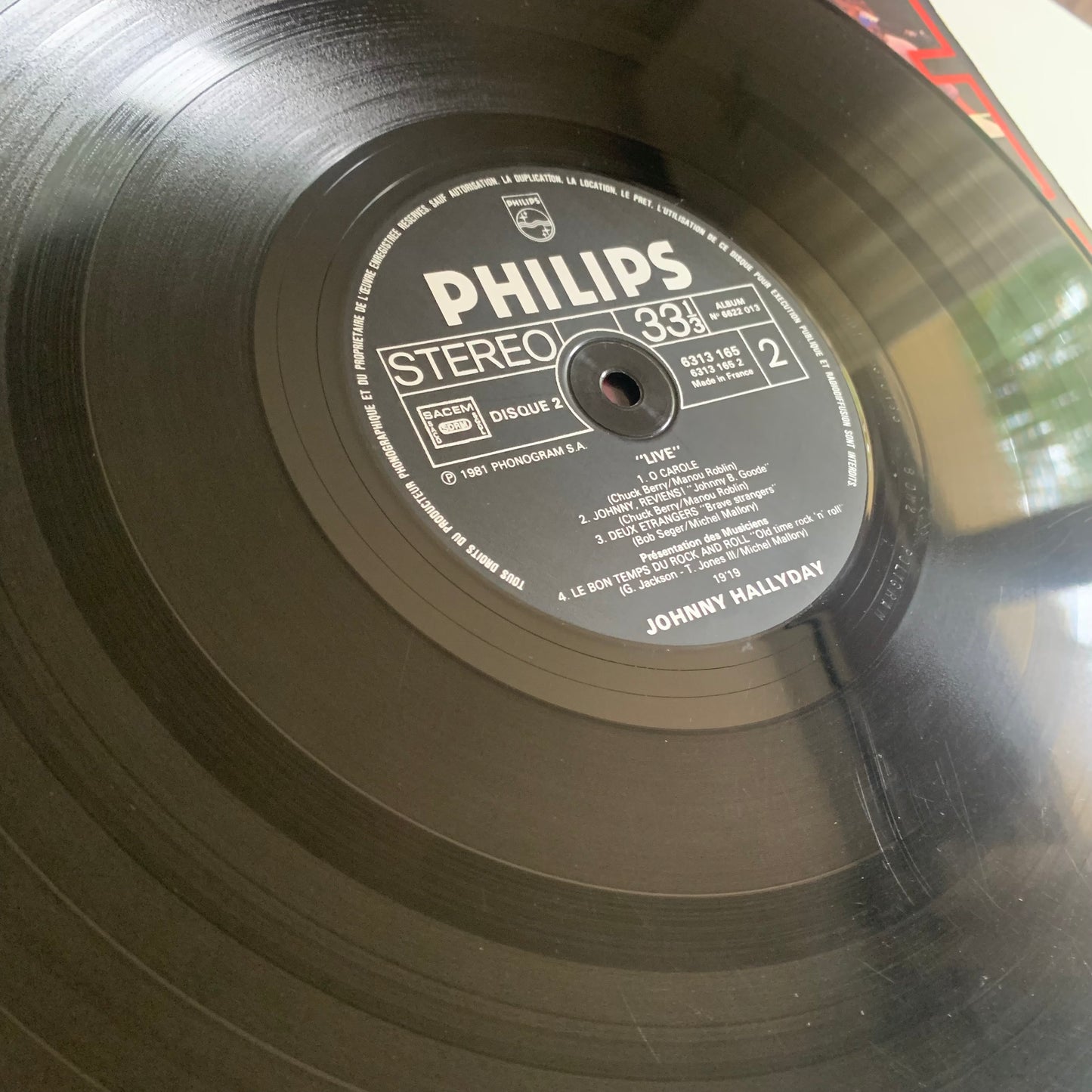 Johnny Hallyday - Live - Double LP 1981 Occasion