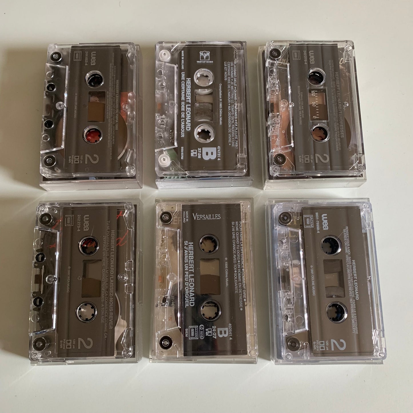 Herbert Léonard - Lot 6 Albums Cassettes Occasion