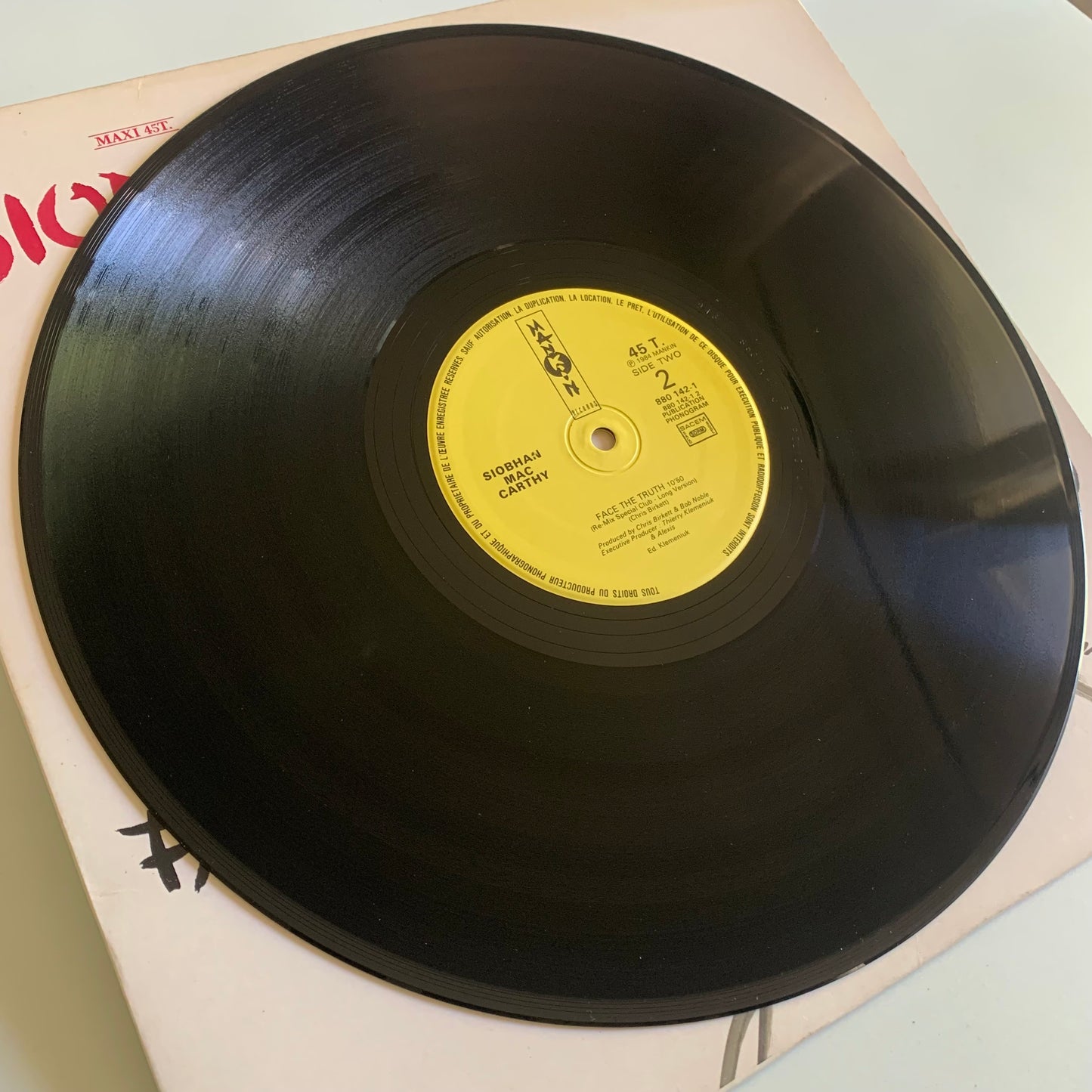 Siobhan Mac Carthy - Face The Truth (Re-Mix) - Maxi 45t. 1984 Occasion