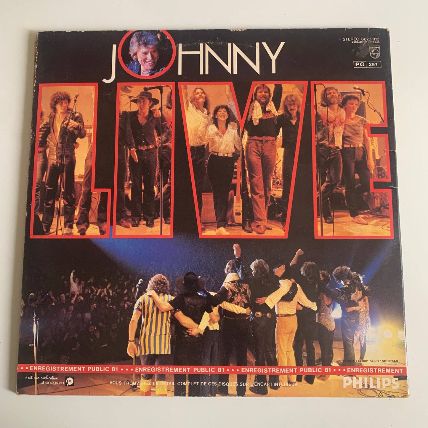 Johnny Hallyday - Live - Double LP 1981 Occasion