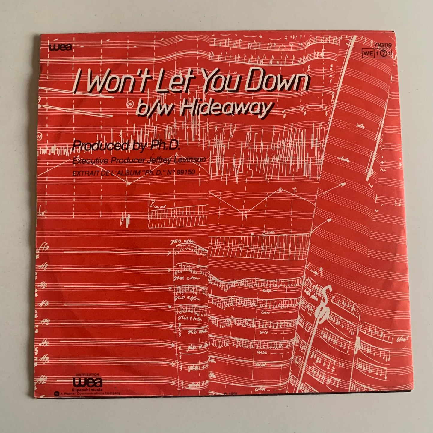 Ph.D. - I Won't Let You Down - Single 1981
