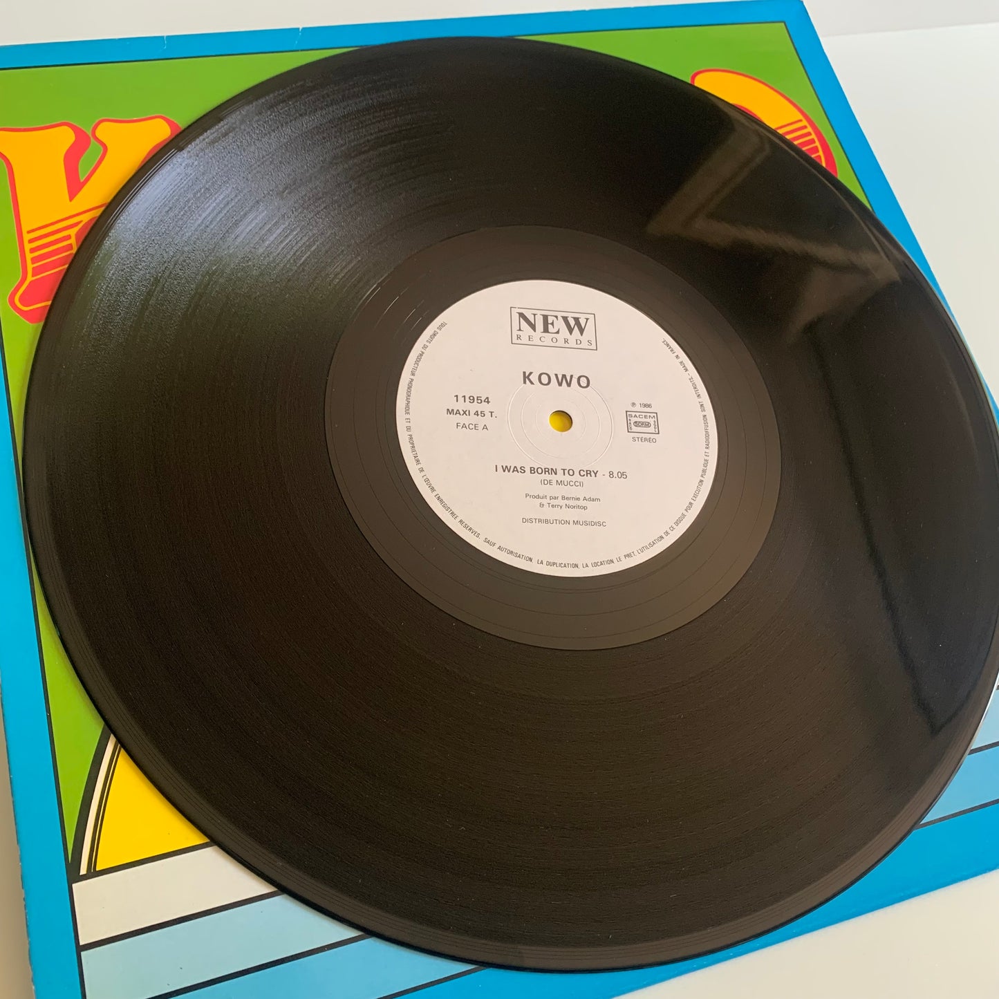 Kowo - I Was Born To Cry - Maxi 1986 Occasion
