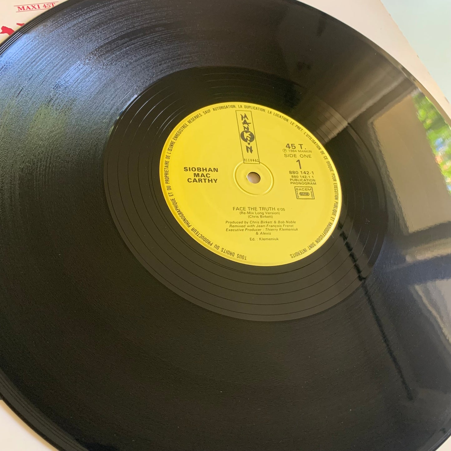 Siobhan Mac Carthy - Face The Truth (Re-Mix) - Maxi 45t. 1984 Occasion