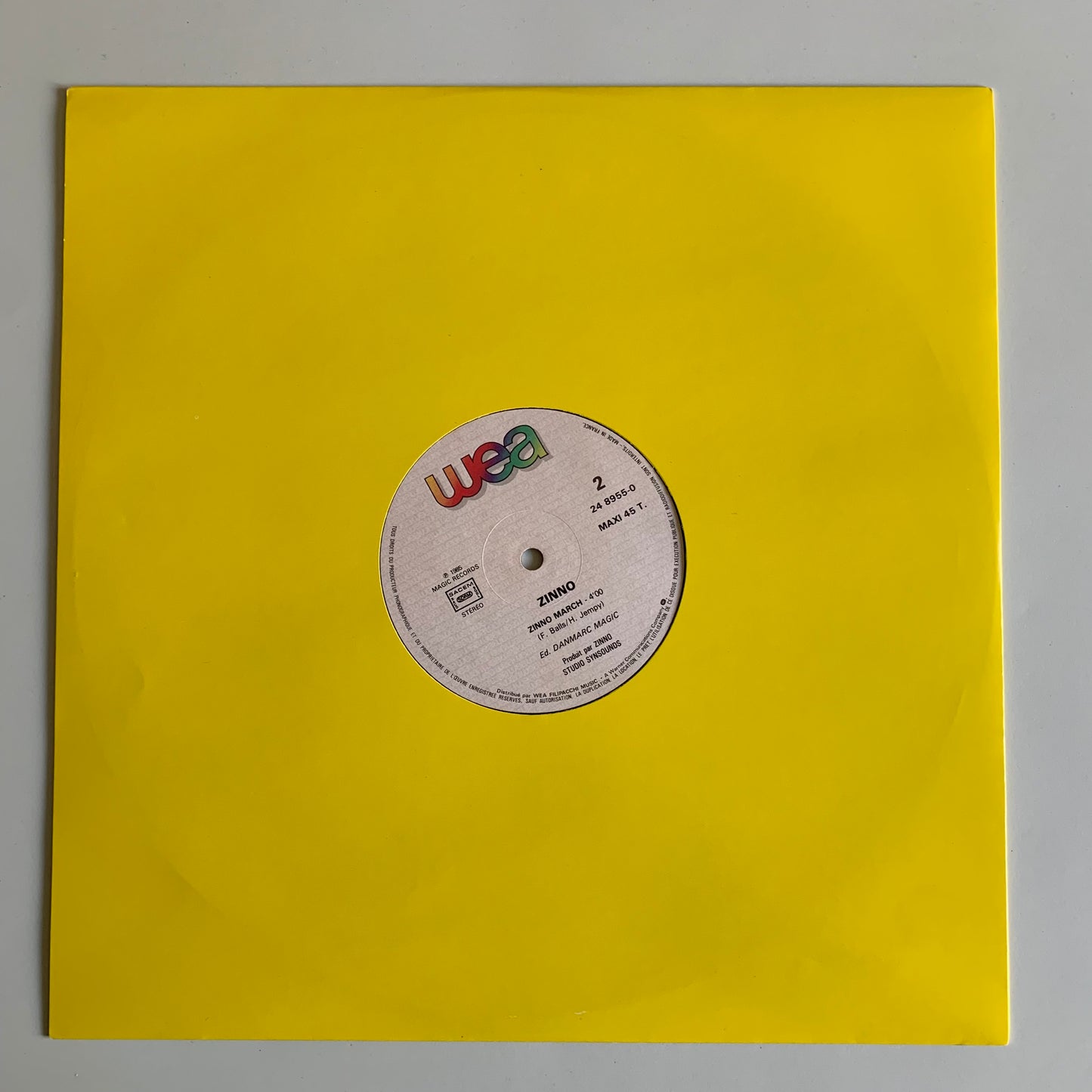 Zinno - What's Your Name? - Single 1985