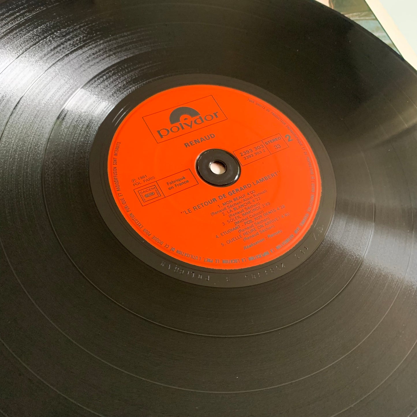 Renaud - Le Retour de Gérard Lambert - LP 1981 Occasion