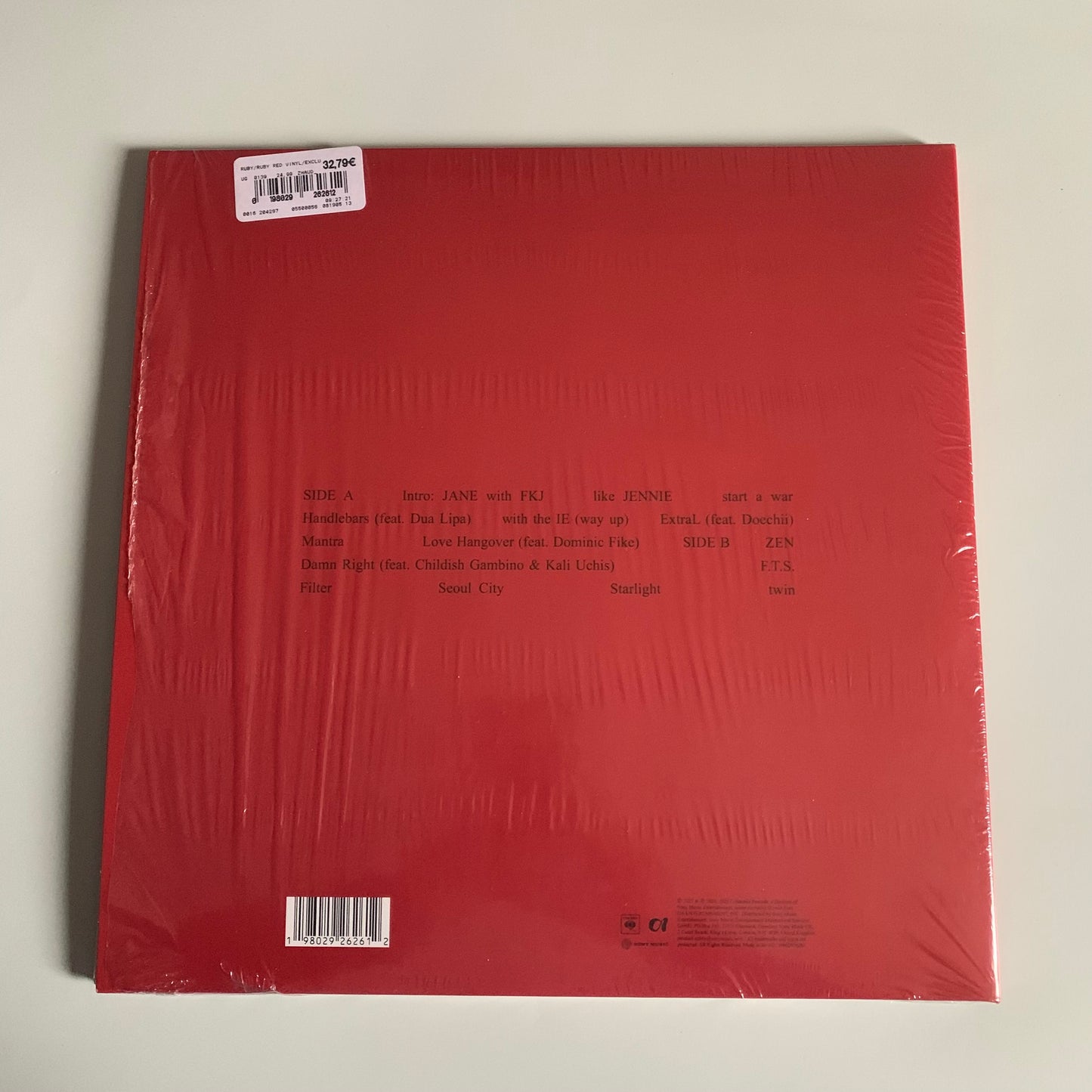 Jennie - Ruby - Exclusive Translucent Red Vinyl - LP 2025