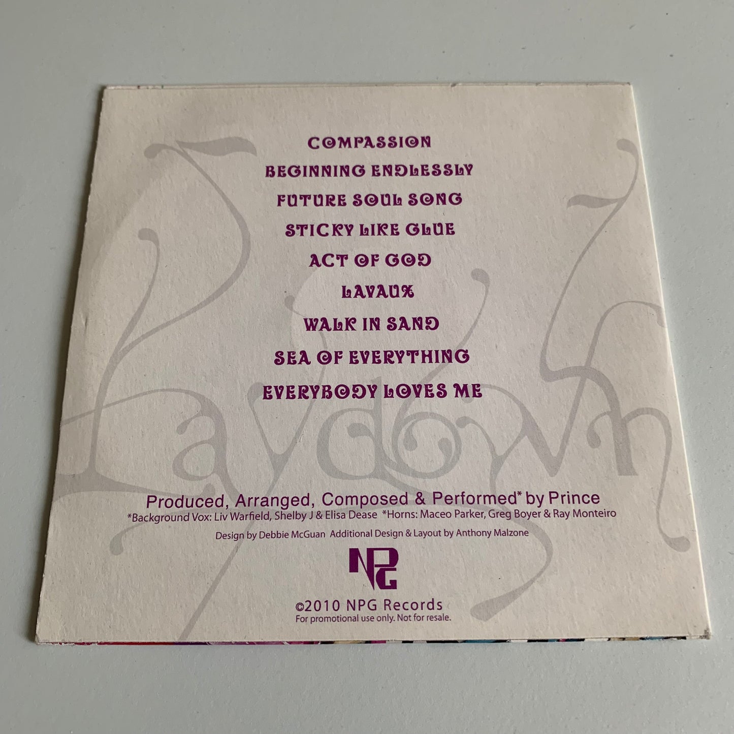 Prince - 20Ten - Album Promo 2010 - Occasion