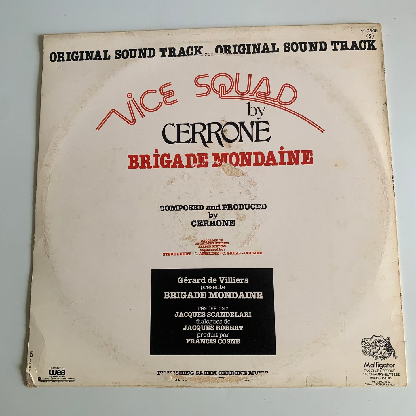 Cerrone - Brigade Mondaine - LP 1978 Occasion