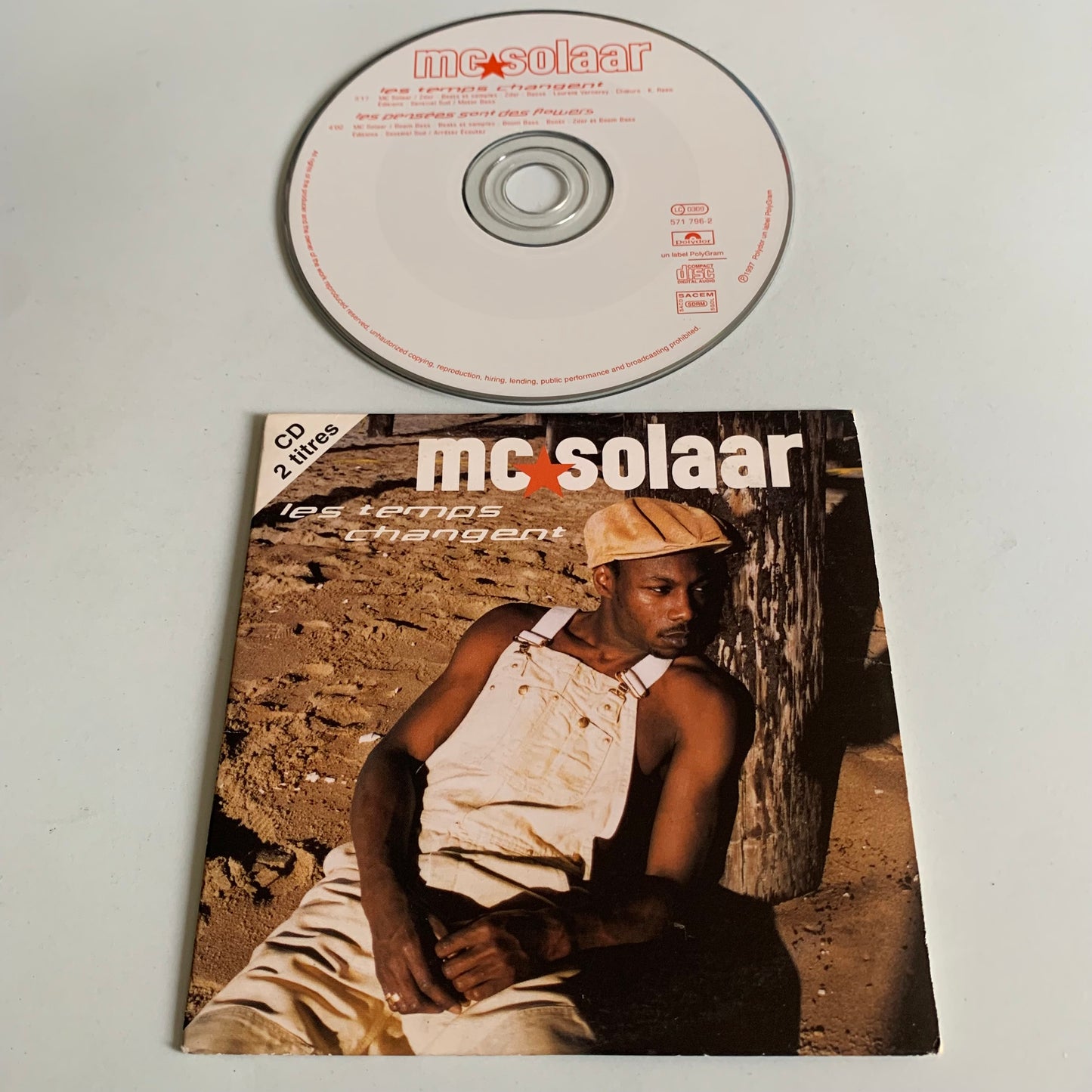 Lot CD Single- Mc Solaar - Solaar Pleure - Inch’Allah - Les temps Changent - Ganster Moderne - Occasion