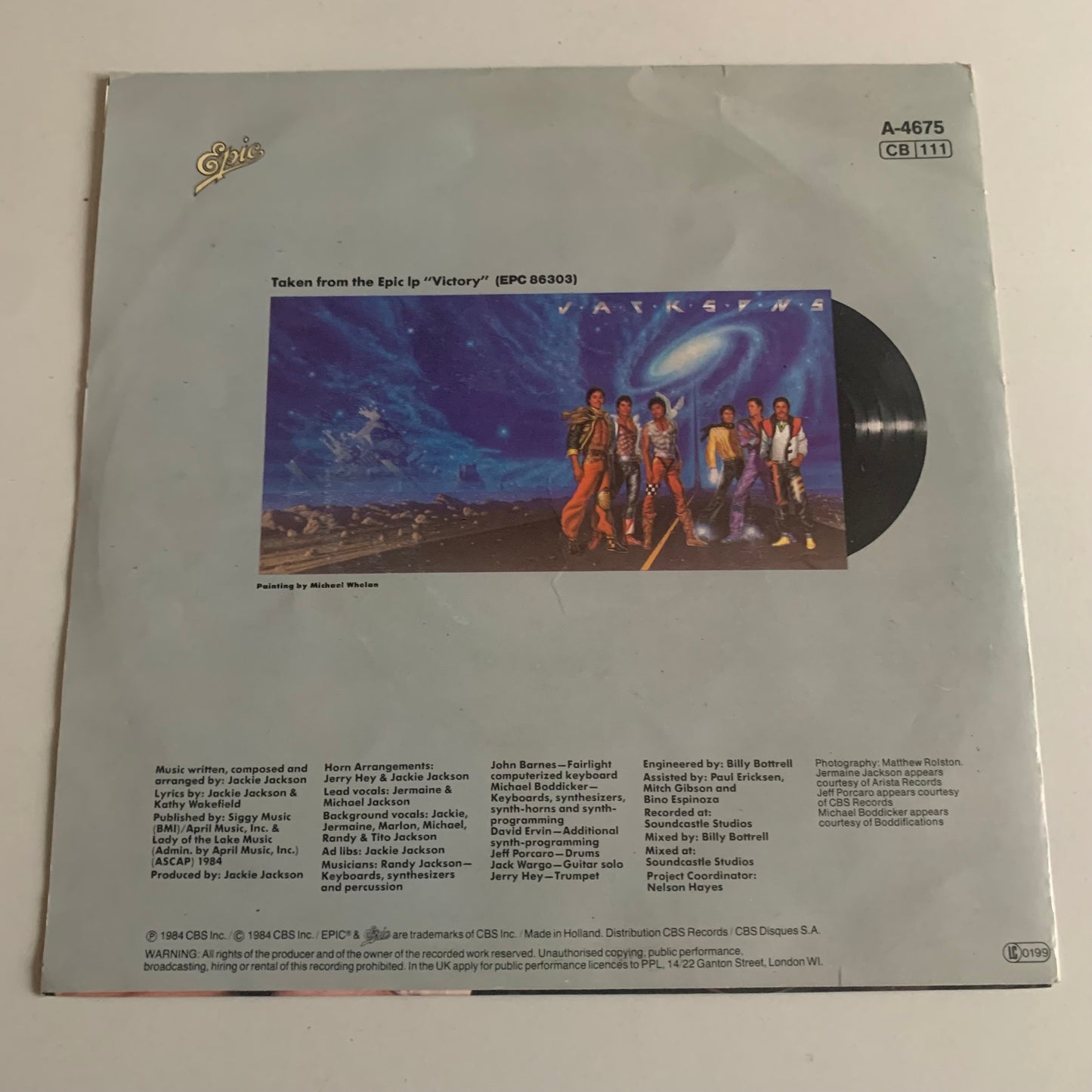 Jacksons - Torture - Single 1984 Occasion