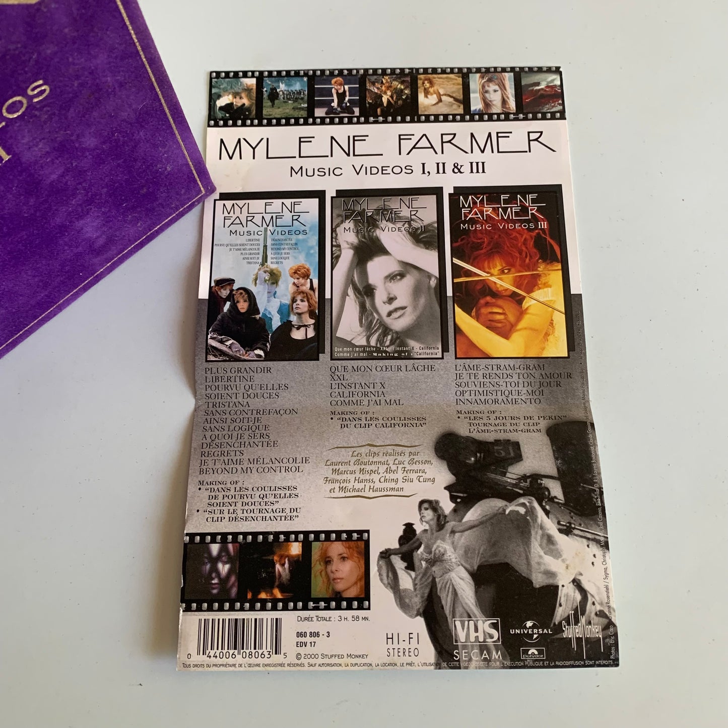 Mylène Farmer - Music Videos I, II & III - VHS 2000 Occasion