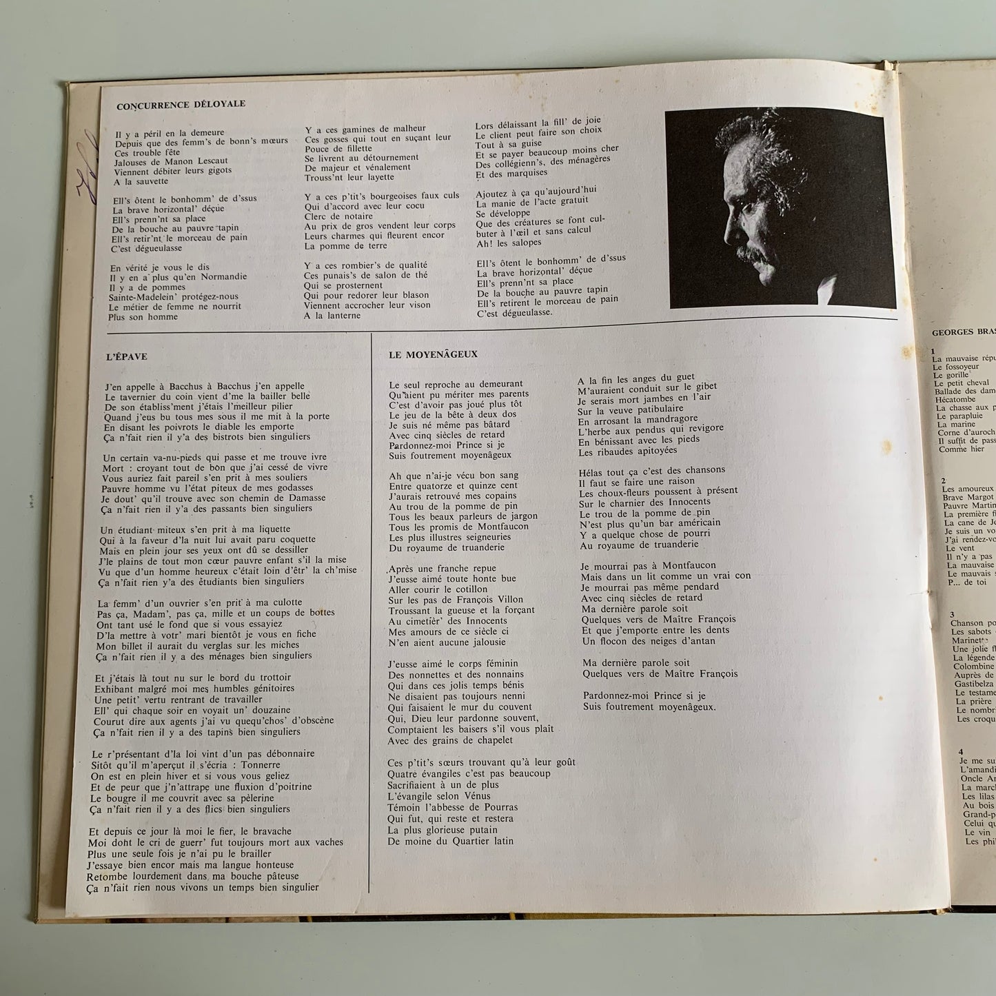 Georges Brassens - 9 - Supplique Pour Être Enterré À La Plage De Sète - Occasion