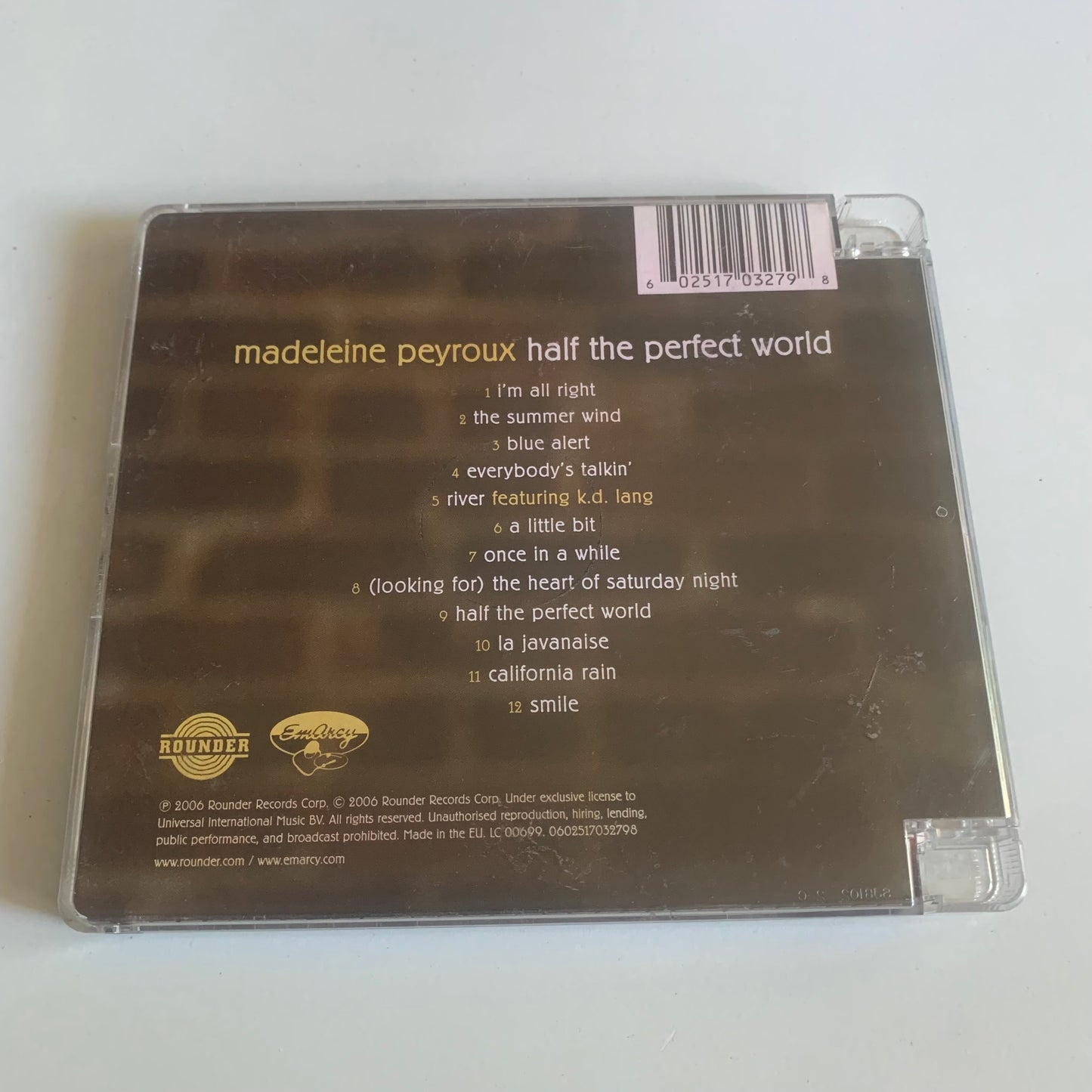 CD - Madeleine Peyroux - Half The Perfect World - 2006 Occasion