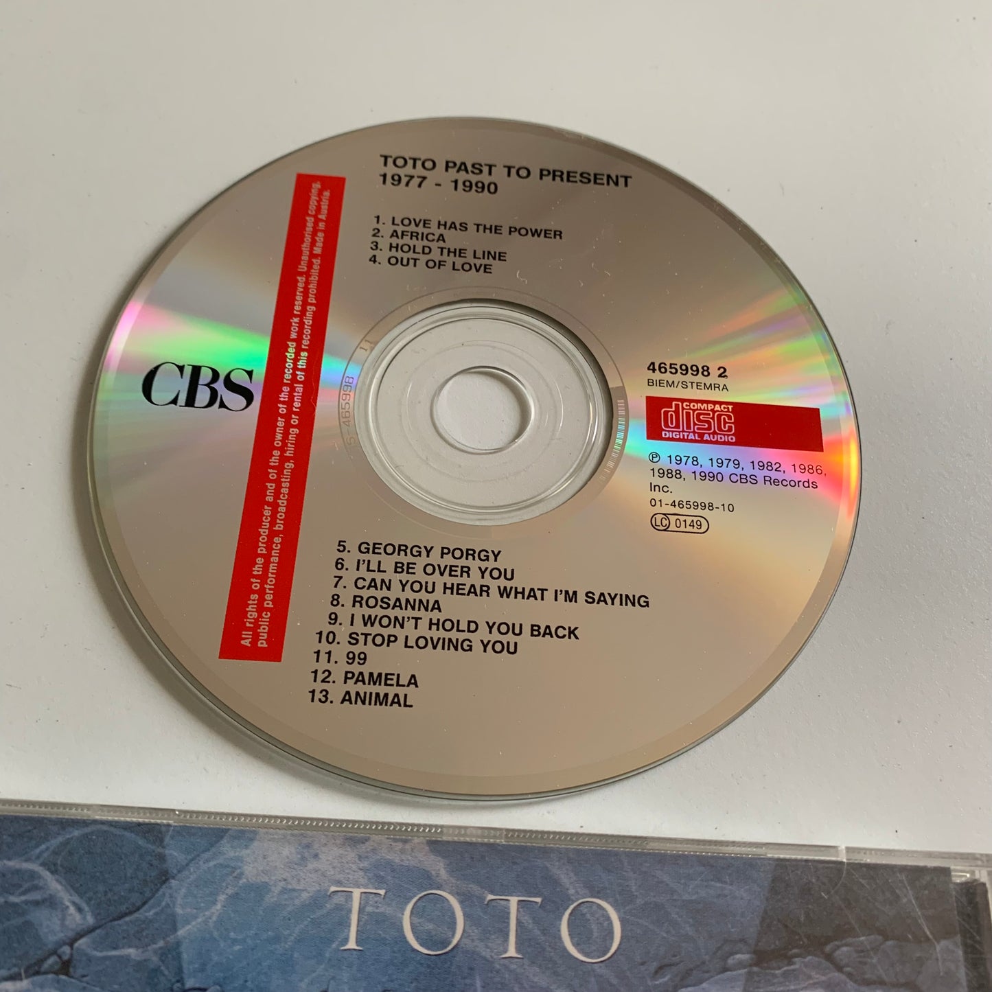CD - Toto - Past To Present 1977-1990 - Occasion